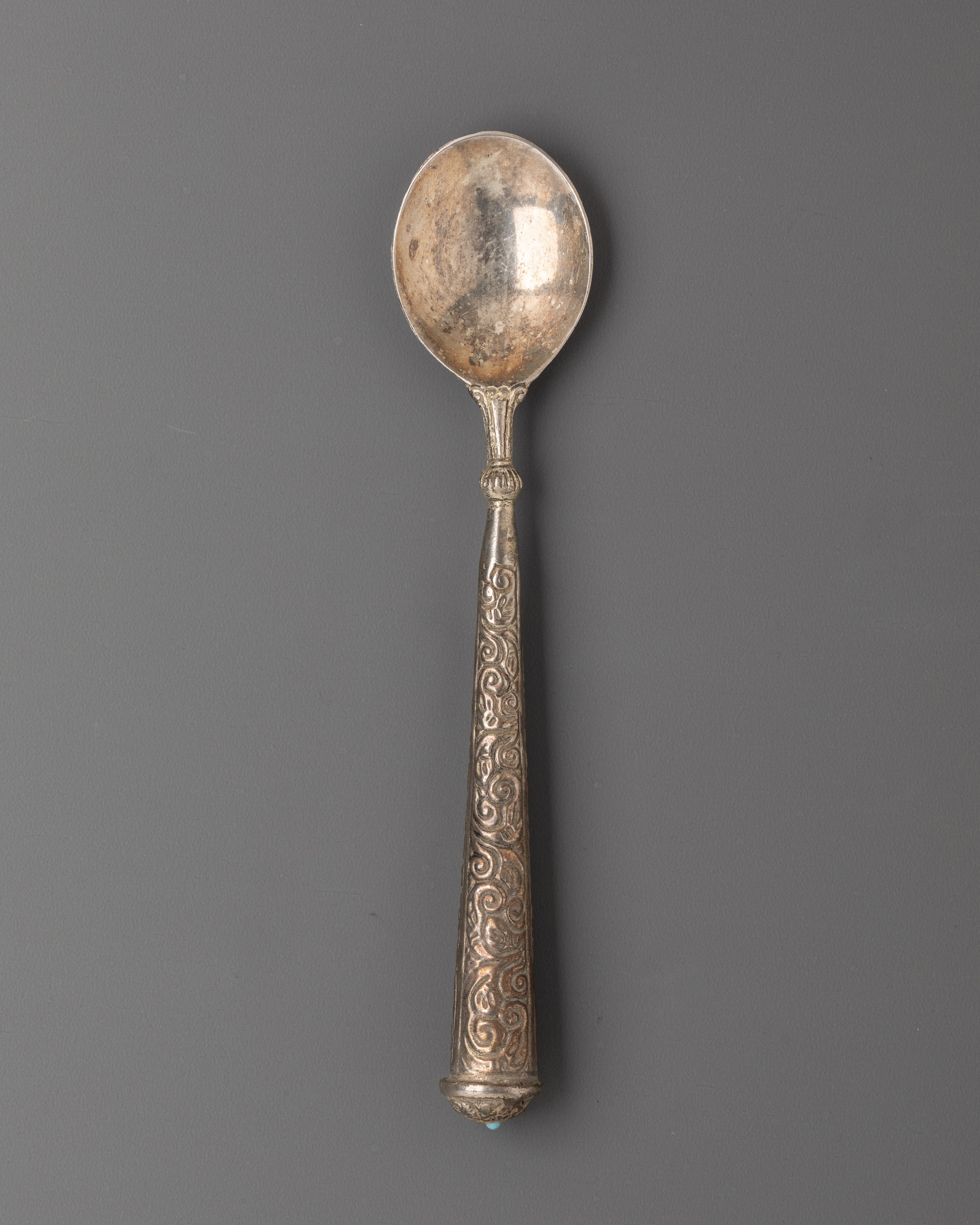 Handcrafted Spoon and Fork Pair | Intricate White Metal Design for Elegant Dining
