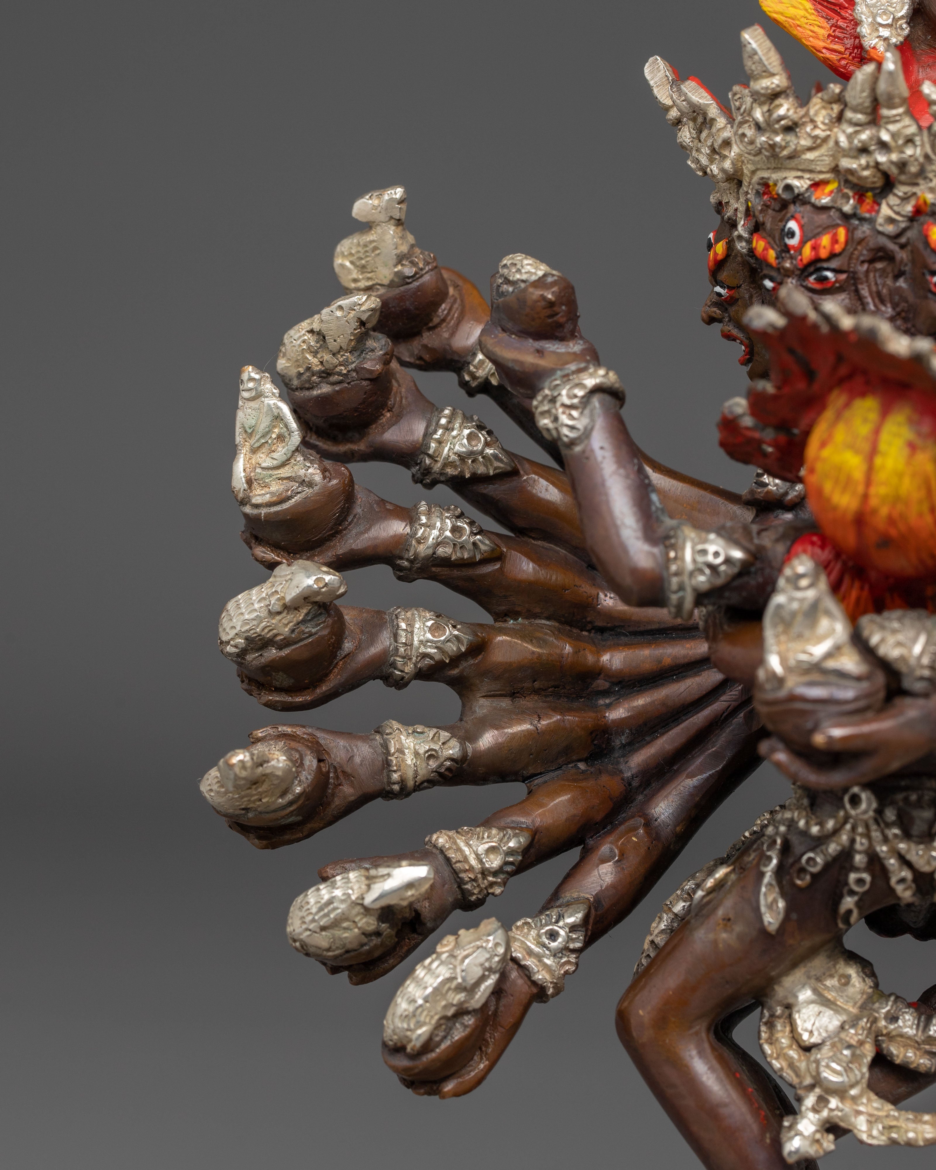 Tibetan Hevajra Statue | Wrathful Buddhist Deity