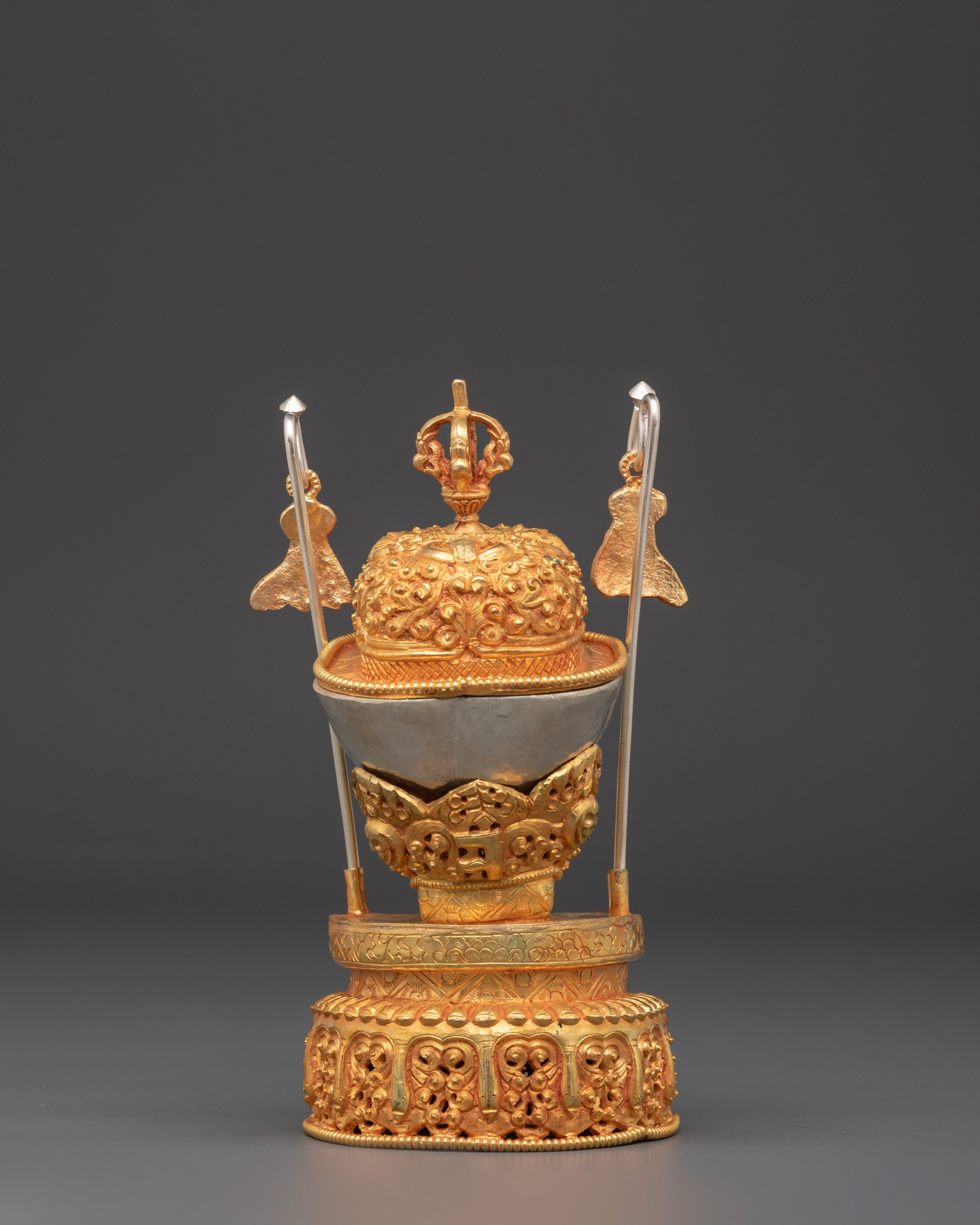 Spiritual Handcrafted Kapala | Buddhist Shrine Decor