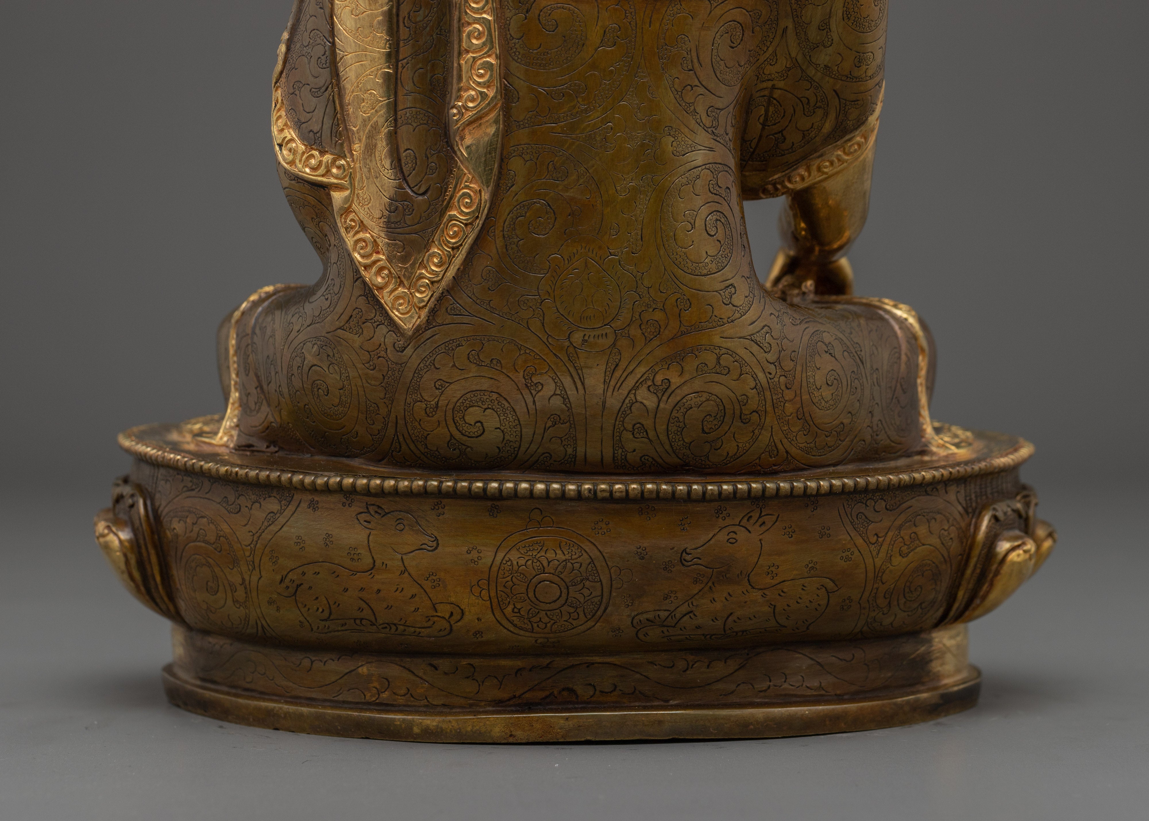 Fire Gold Plated Shakyamuni Buddha | Meditation, Peace & Spiritual Blessings