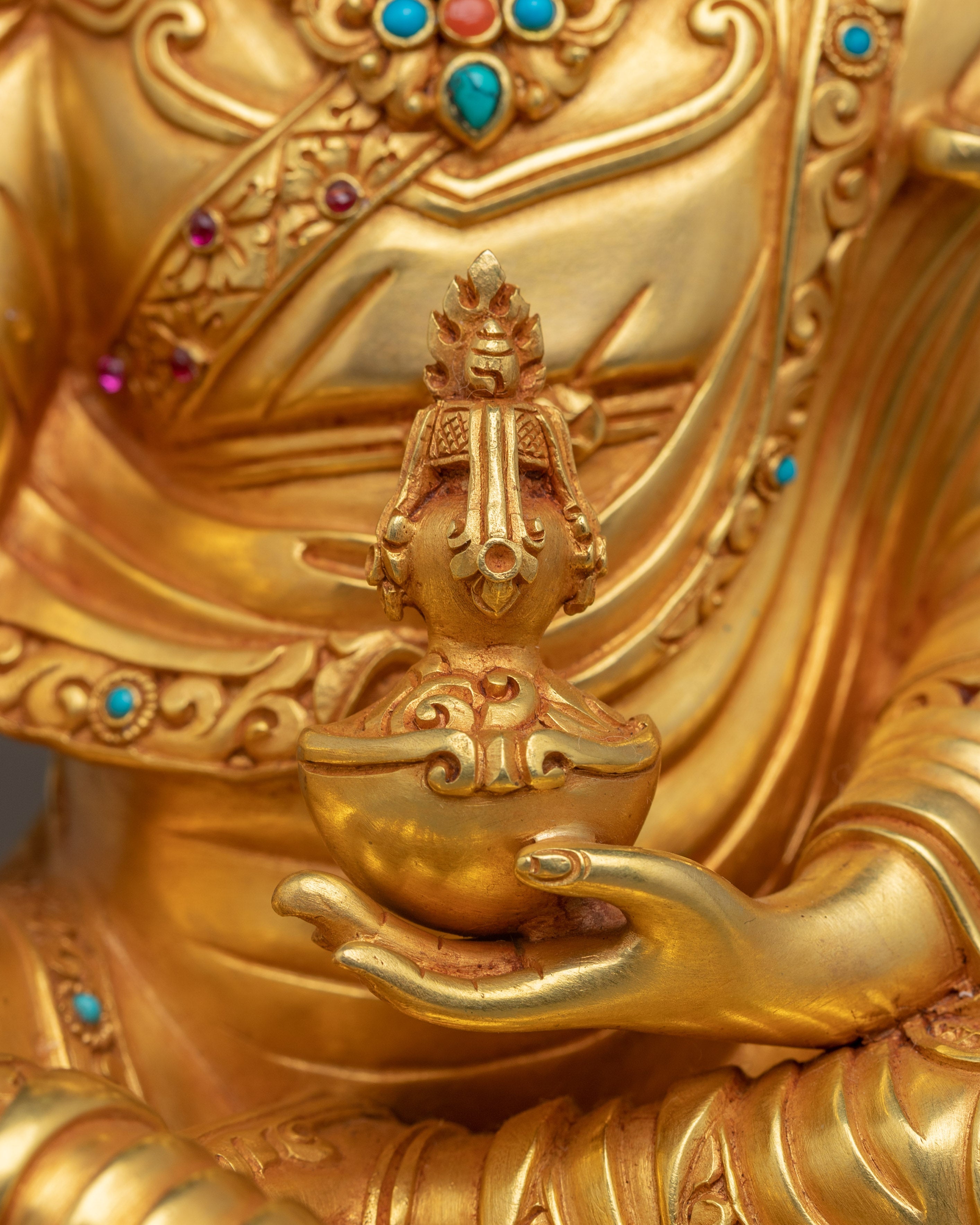 Golden Guru Padmasambhava Statue | Discover Enlightenment