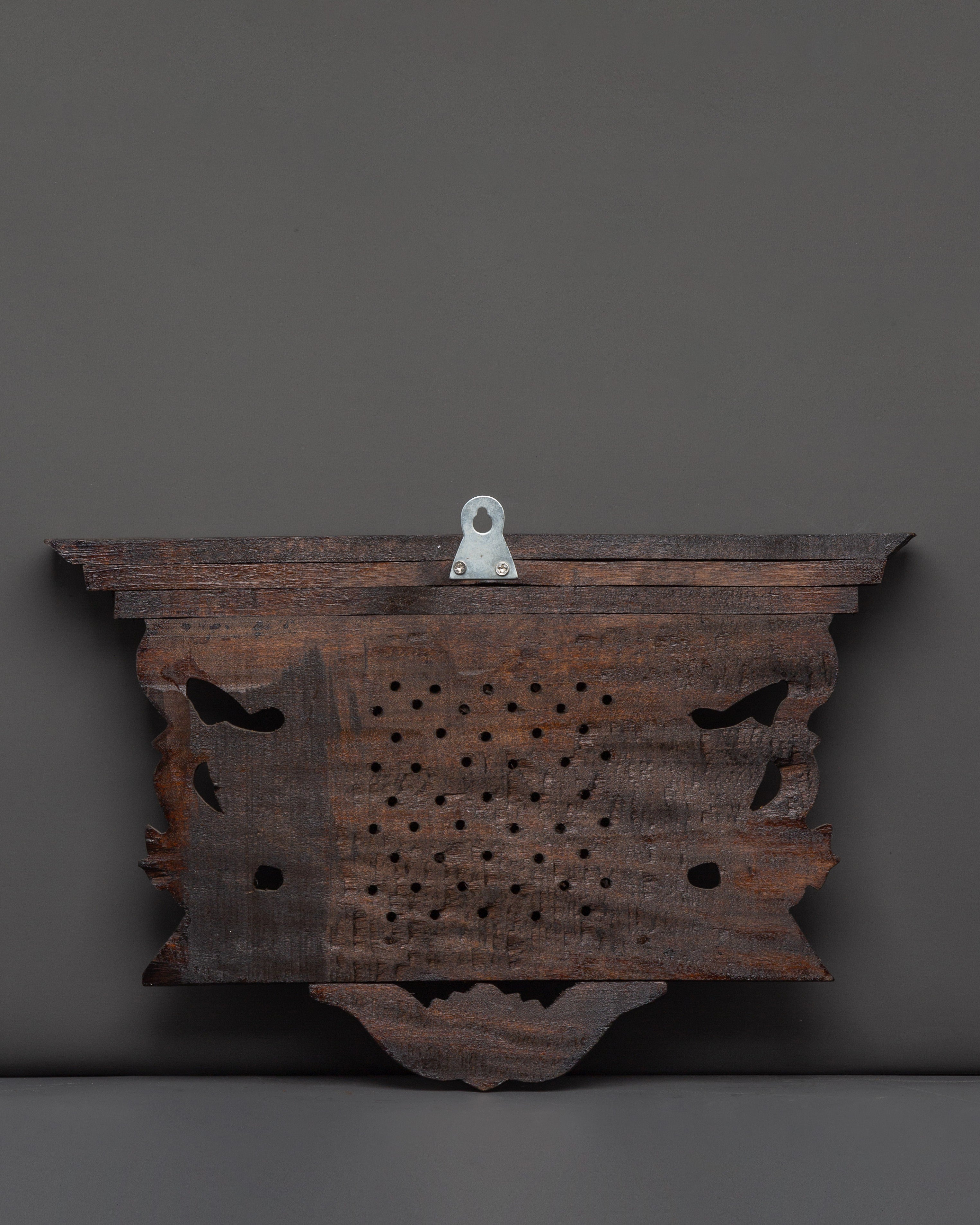 Hand Carved Wall Art | Spiritual Wooden Decor for Meditation Spaces