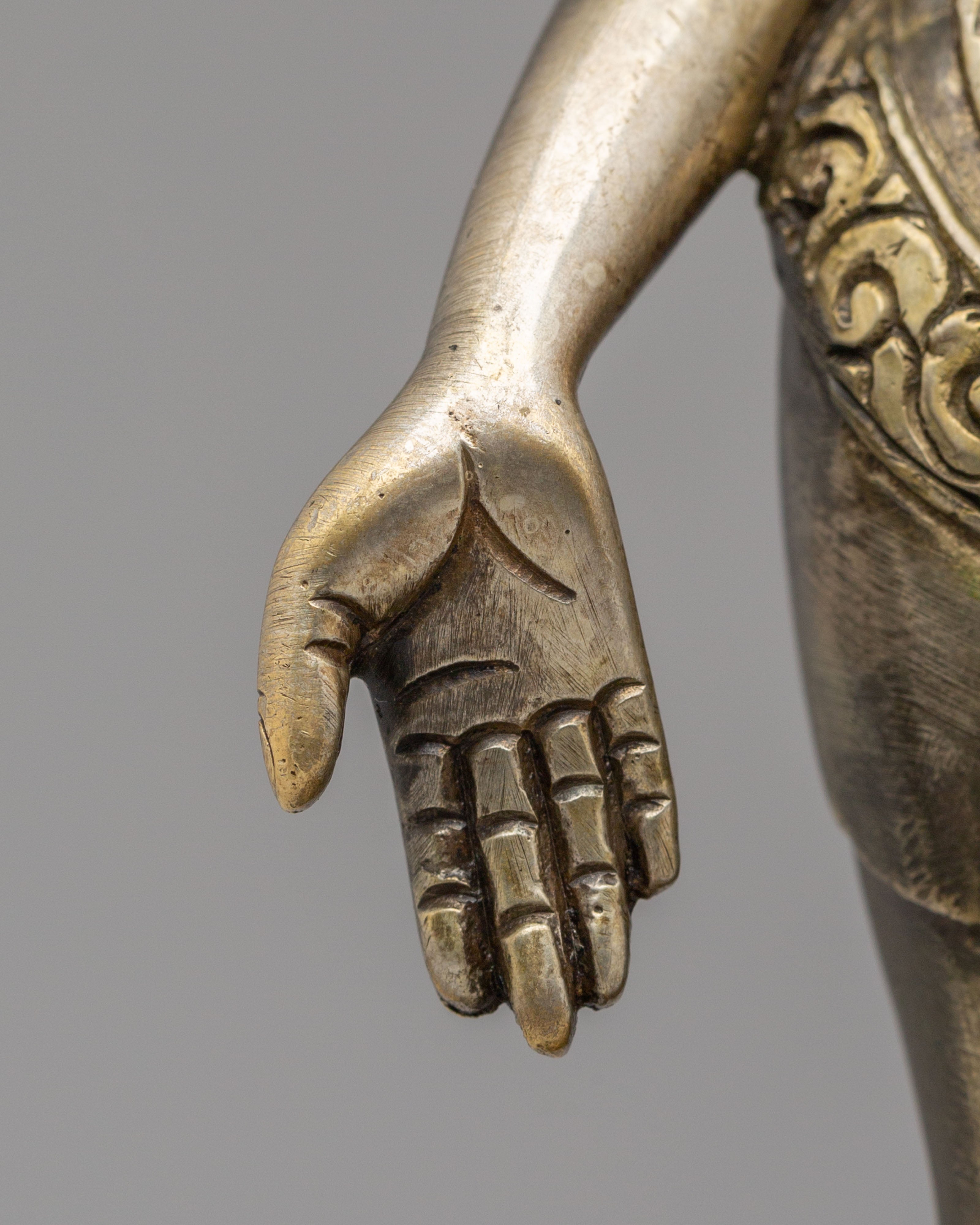 Handcrafted Tibetan Padmapani Statue | Meditation and Altar Decor