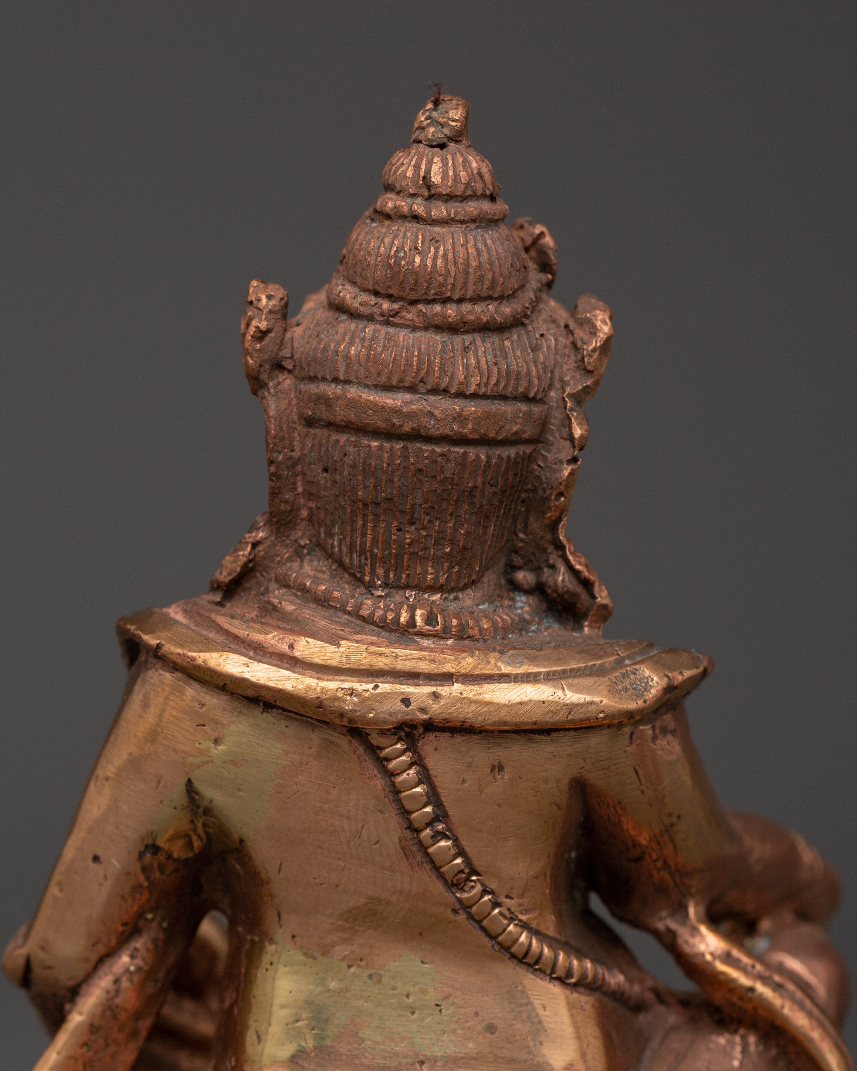 Handcrafted Copper Dzambhala Statue | Rituals and Altar Decor