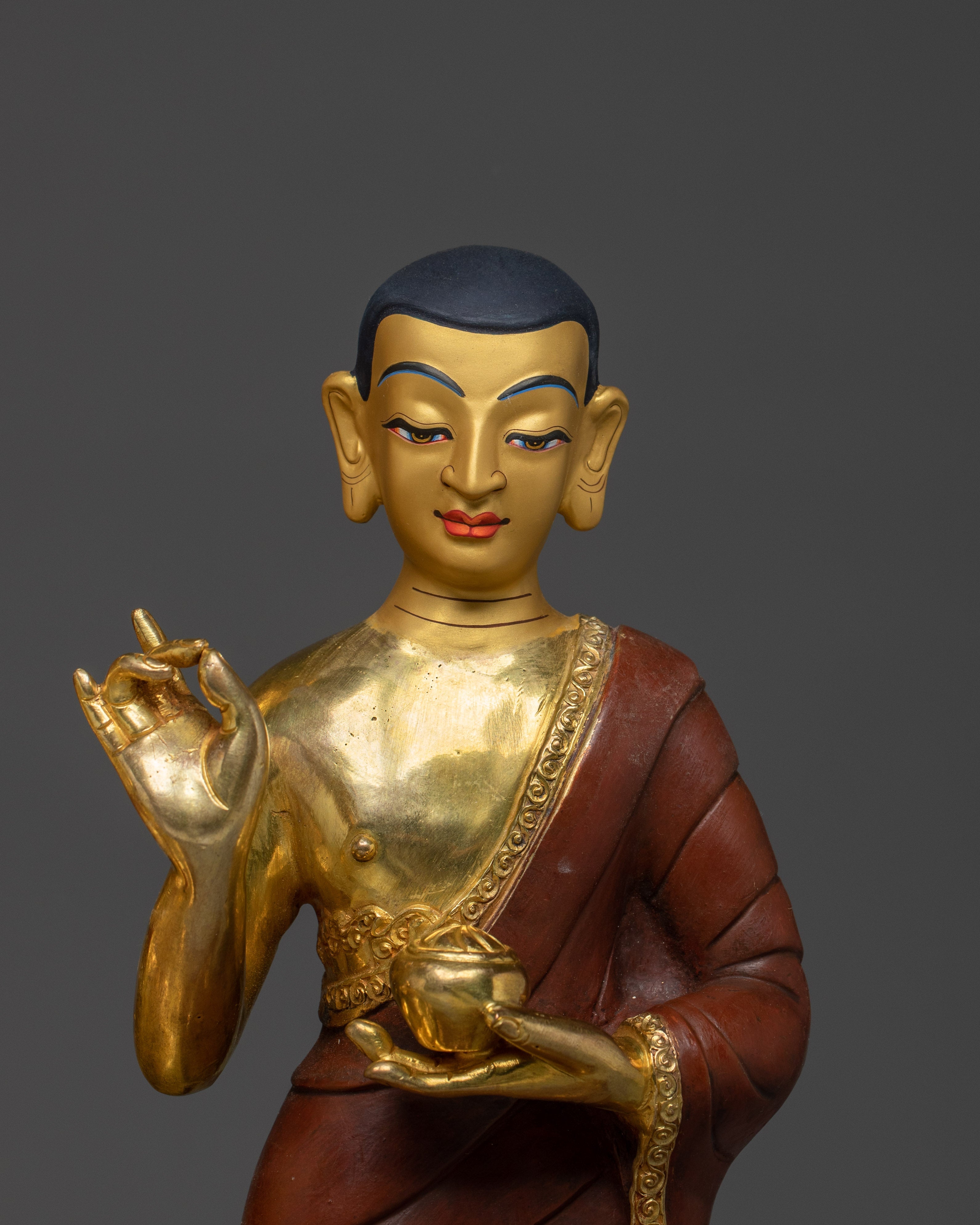 Authentic Tibetan Shakyamuni Buddha Statue | Sacred Buddhist Art