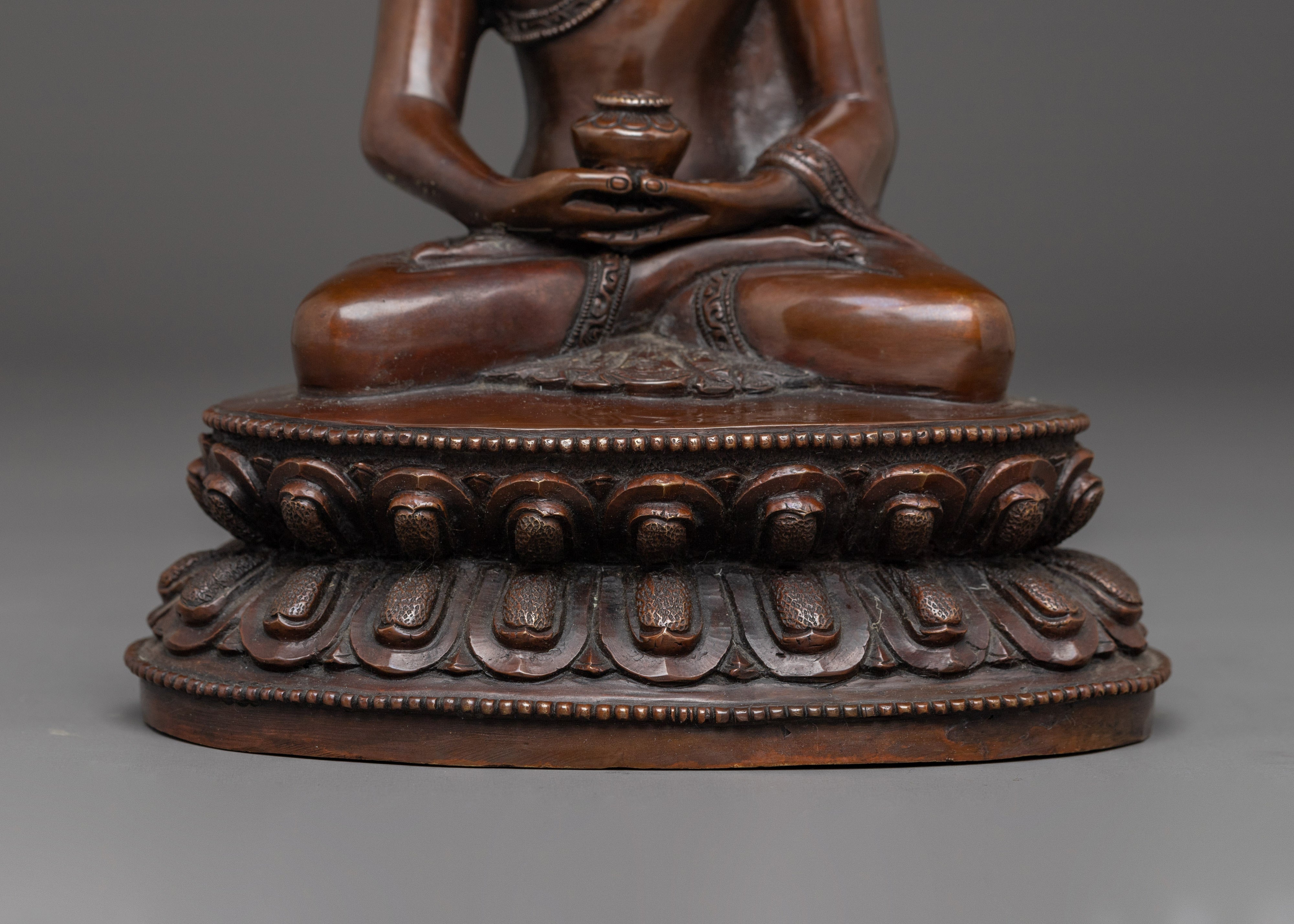 Amitabha Buddha Figurine : Himalayan Handmade Artwork