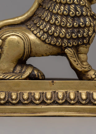 Pair of Guardian Lion Statue | Sacred Pair for Protection and Positive Energy