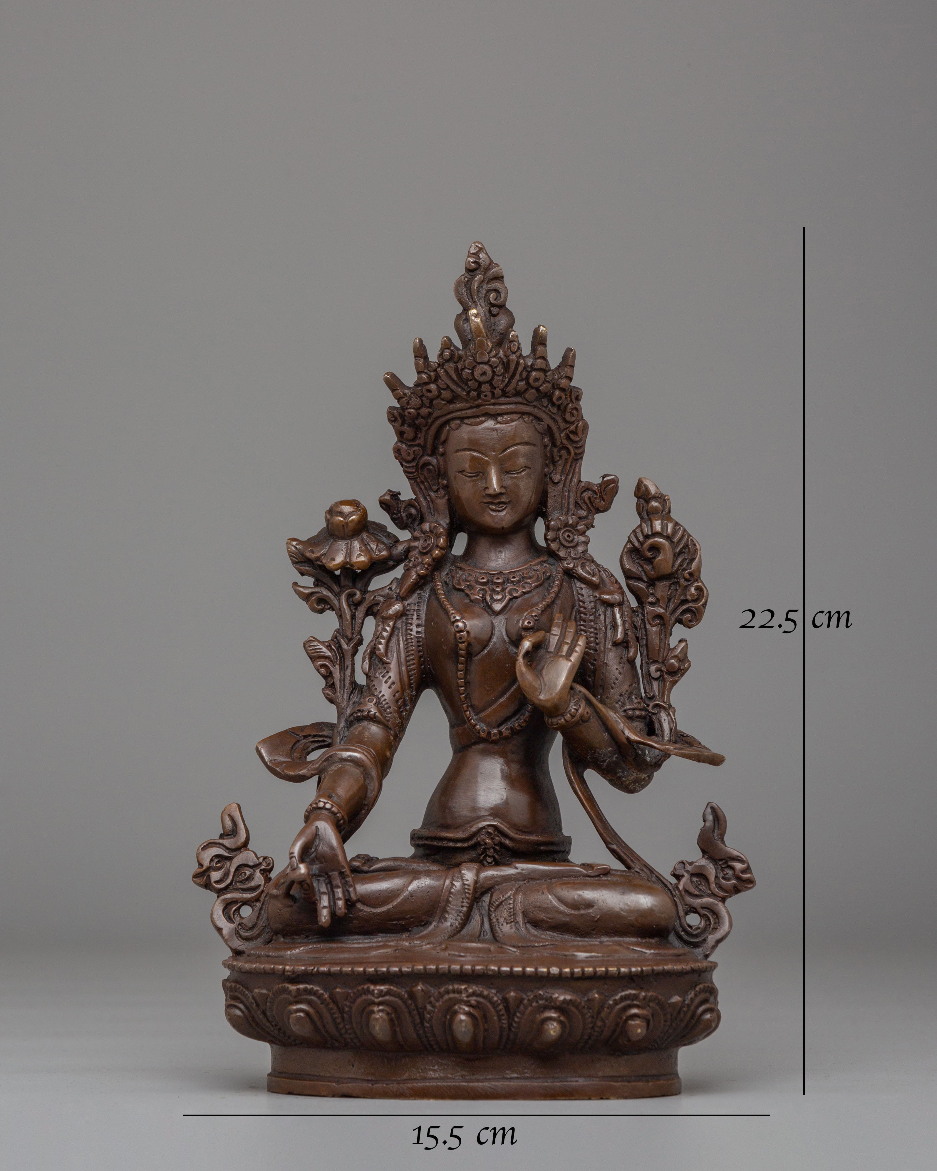 Sita Tara Statue Himalayan Spiritual Art | White Tara Statue