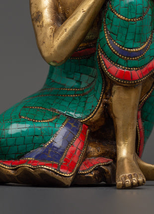 Peaceful Buddha Brass Statue | Handcrafted Meditation Decor