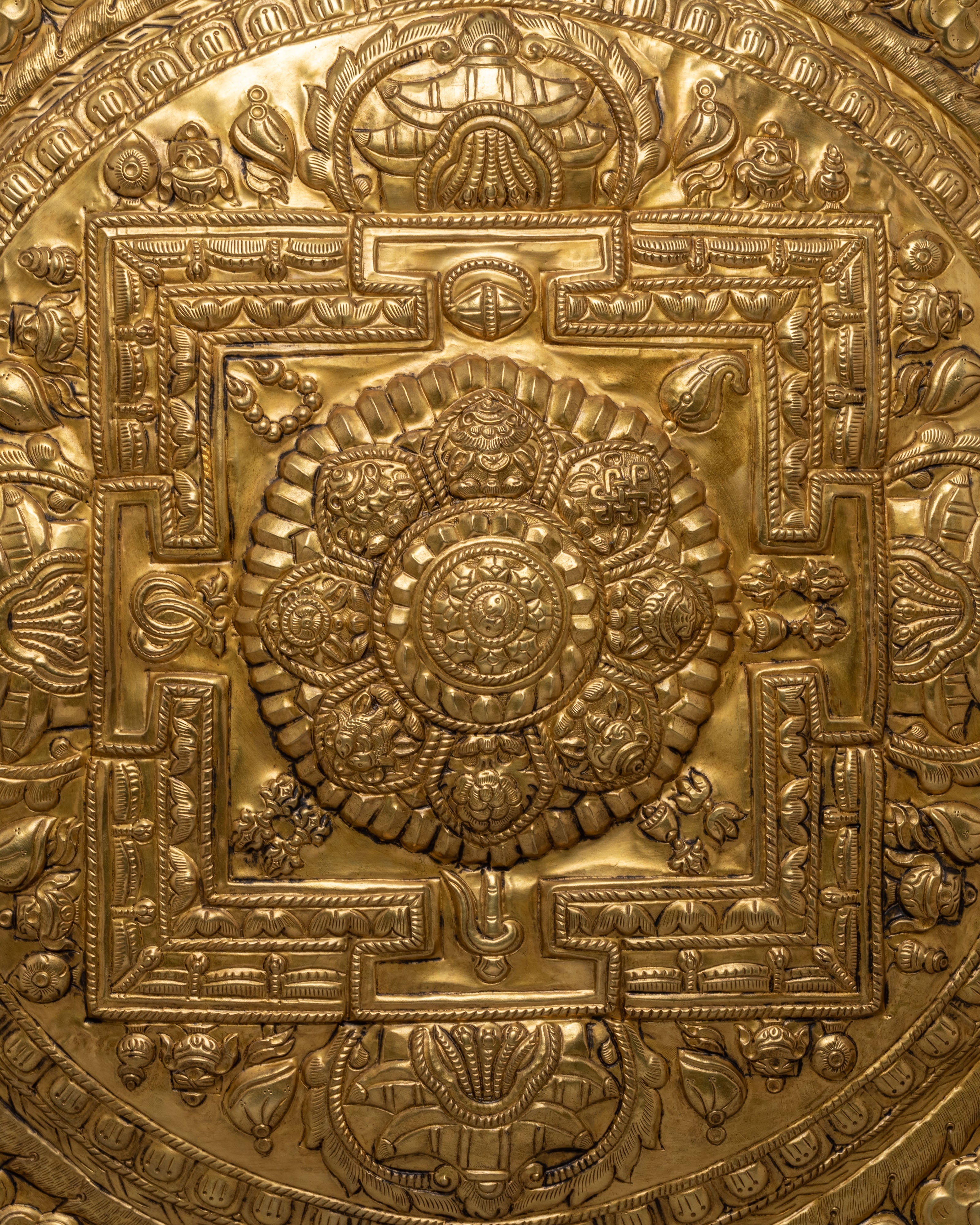 Astamangala Wall Hanging | Traditional Buddhist Sacred Decor