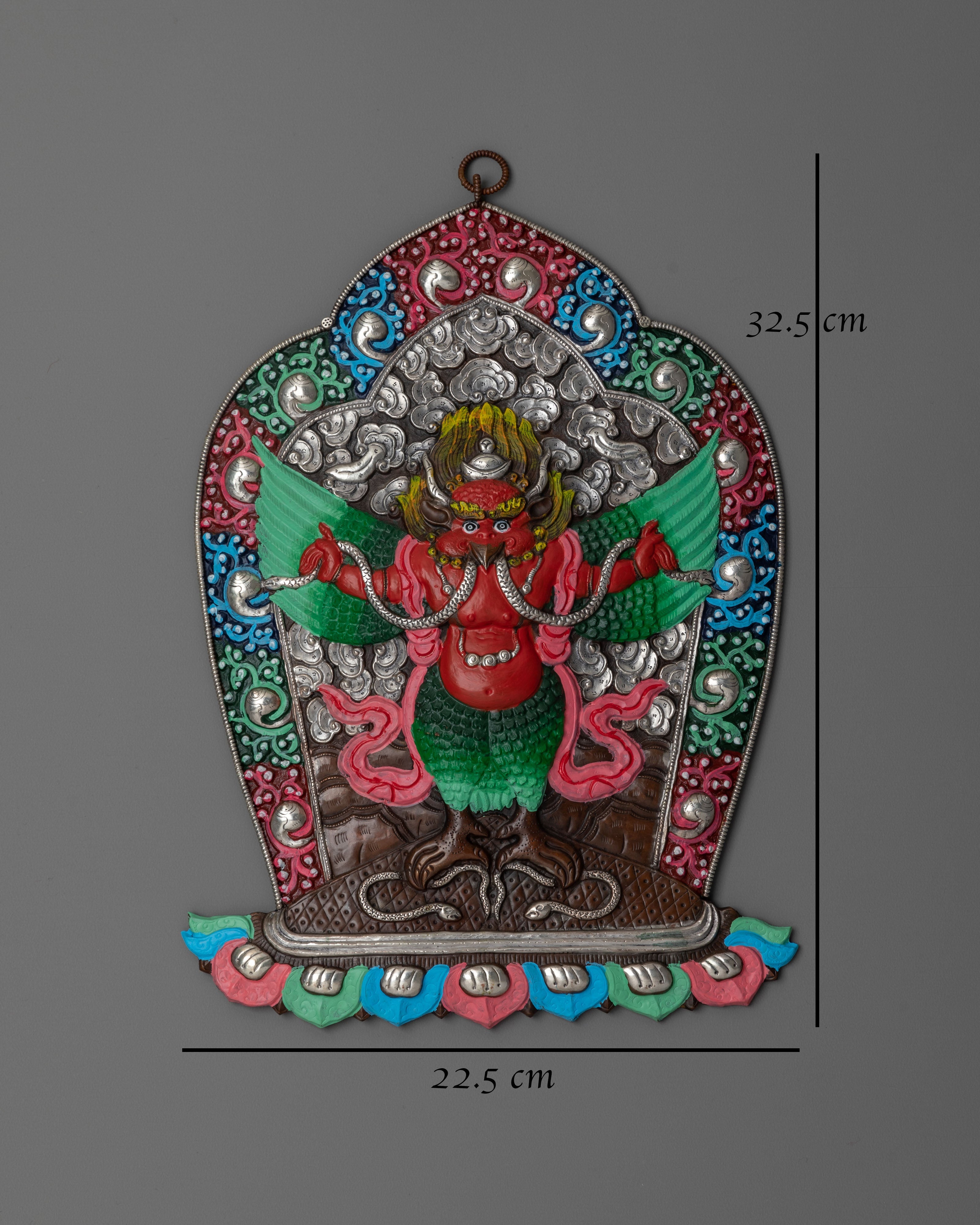 Handcrafted Tibetan Garuda Wall Hanging | Protector Deity