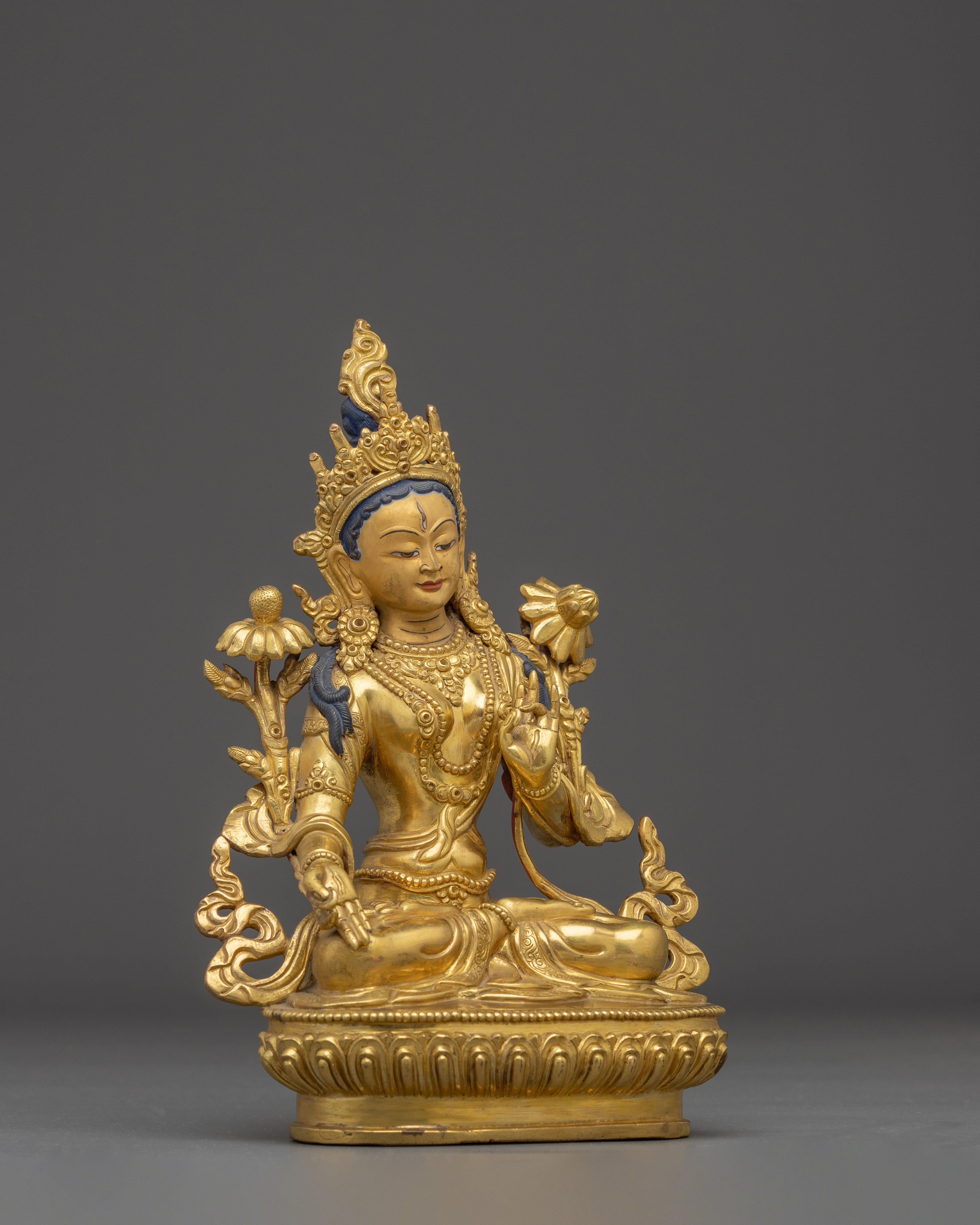 Traditional Sita Tara Spiritual Sculpture | Tibetan Goddess Tara Statue