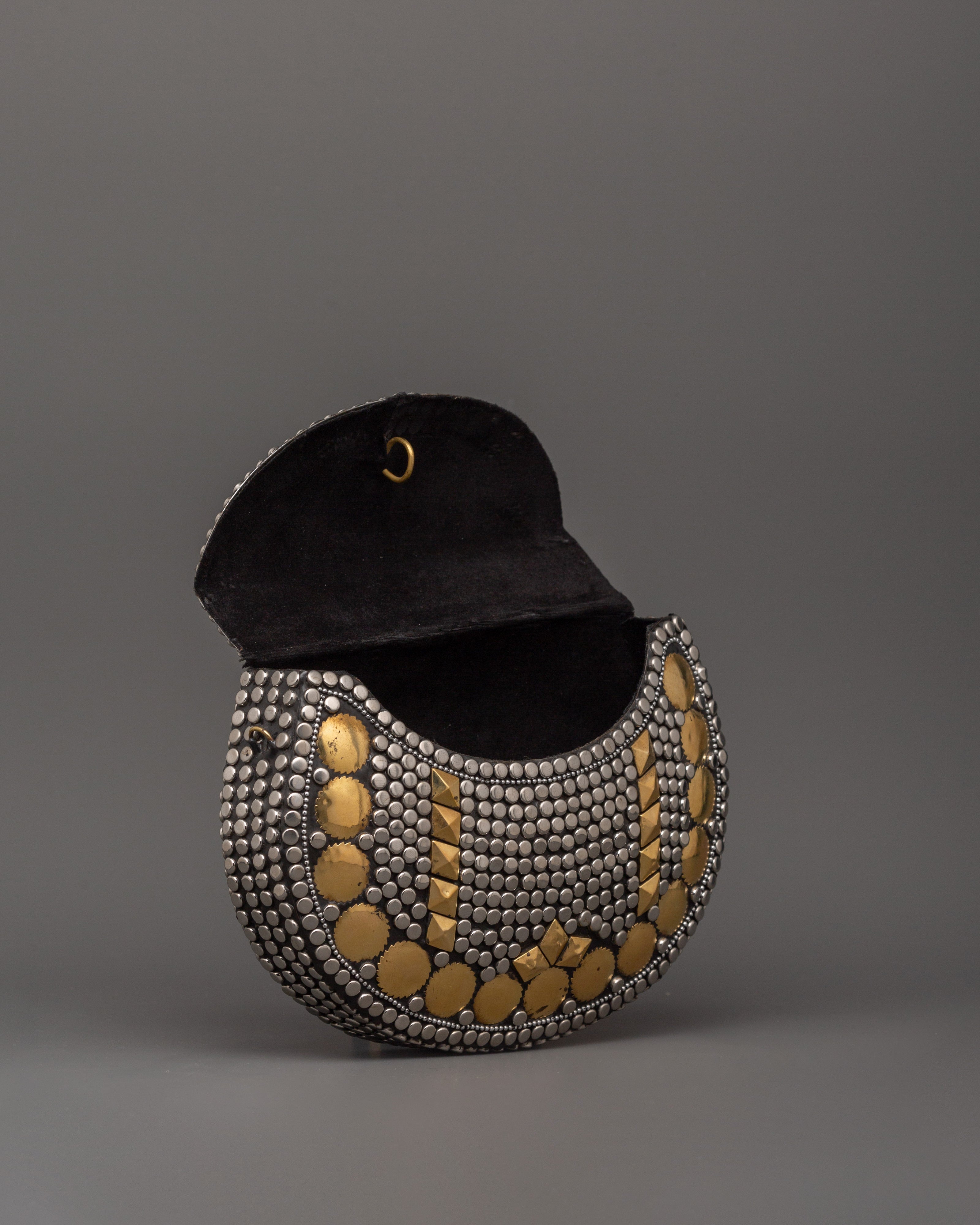 Metal Side Bag with Brass | Handbag for Festival and Daily Wear
