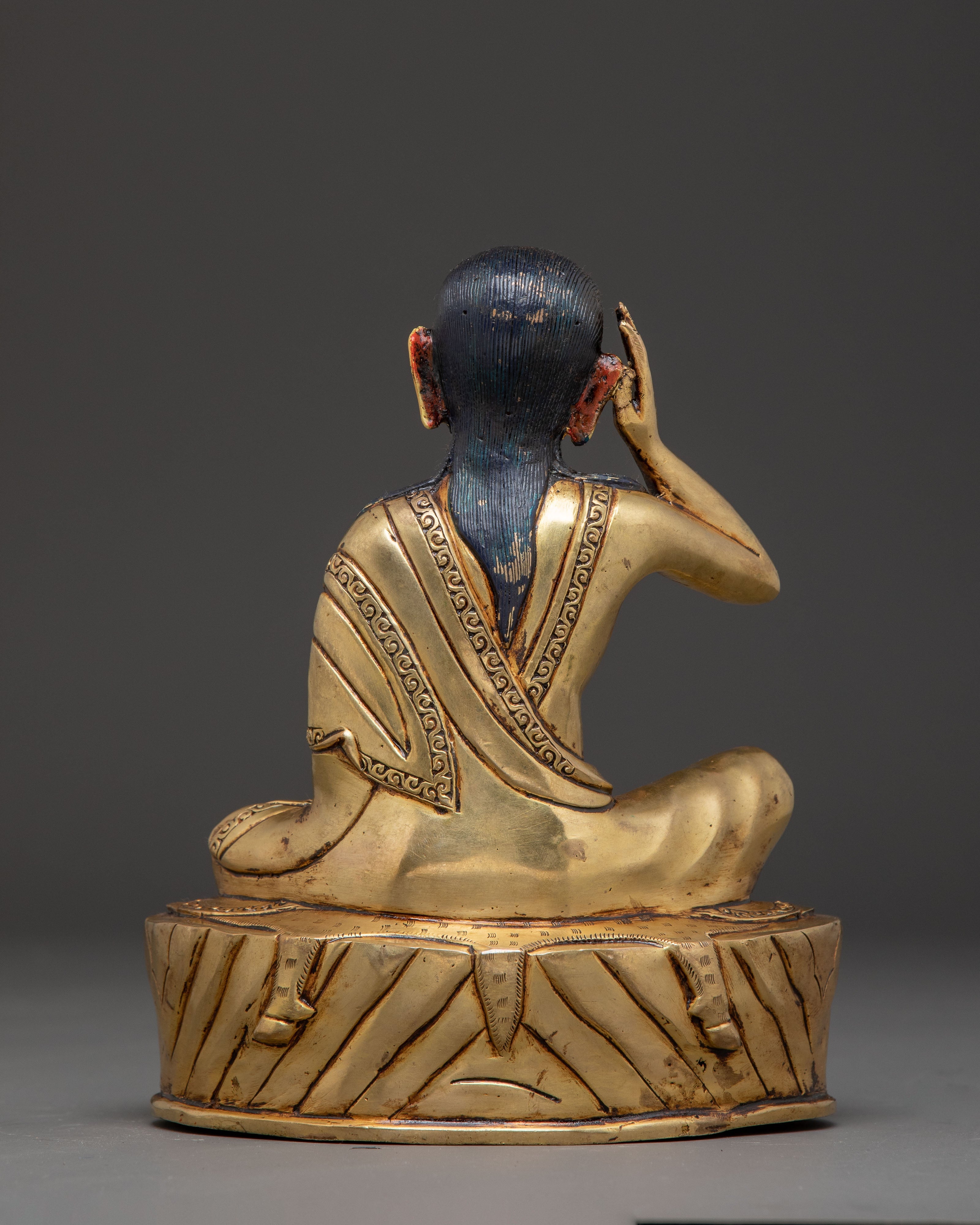 Sacred Golden Statue of Milarepa | Path to Enlightenment