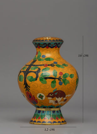 Handcrafted Beautiful Copper Flower Vase | A Fusion of Art & Spirituality