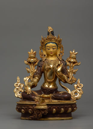 Buddhist Goddess Green Tara Sculpture
