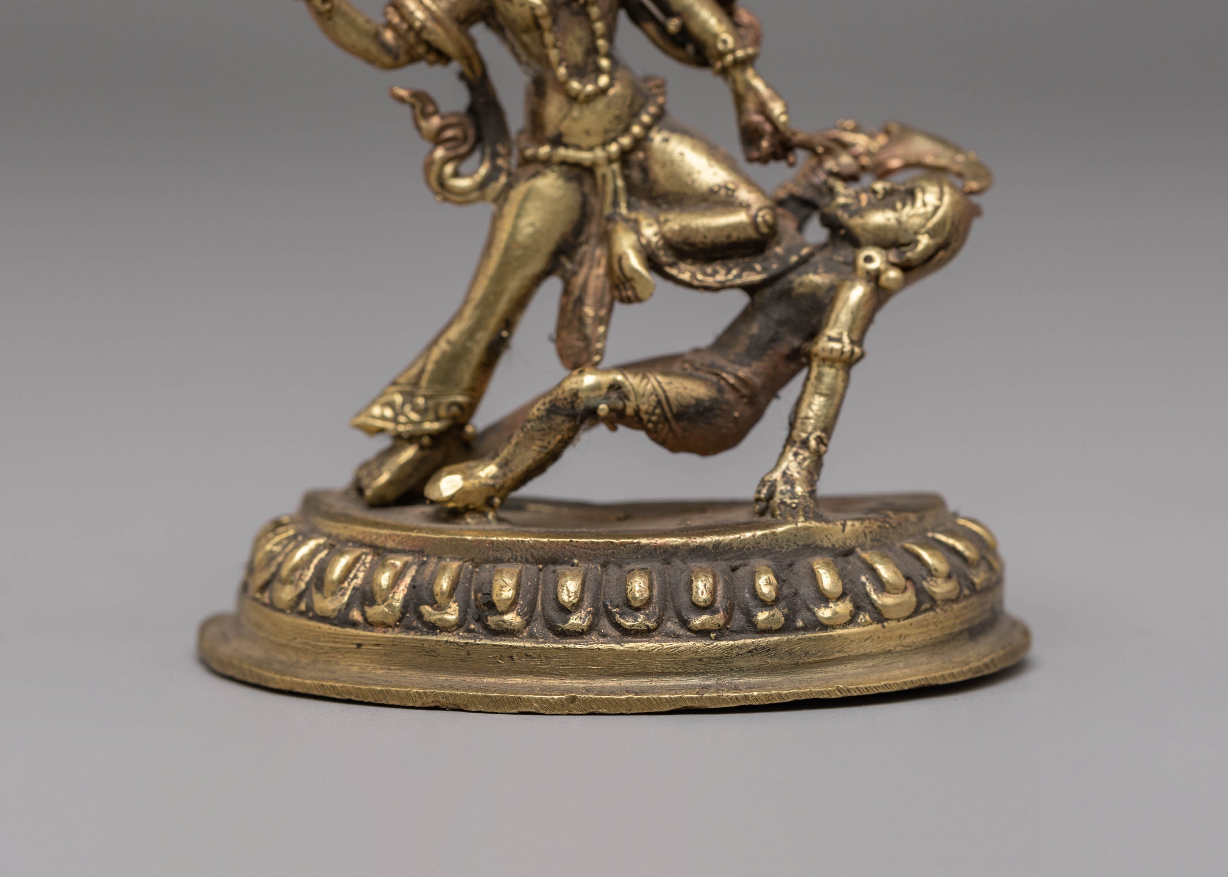 Handmade Copper Body Bhimsen Statue
