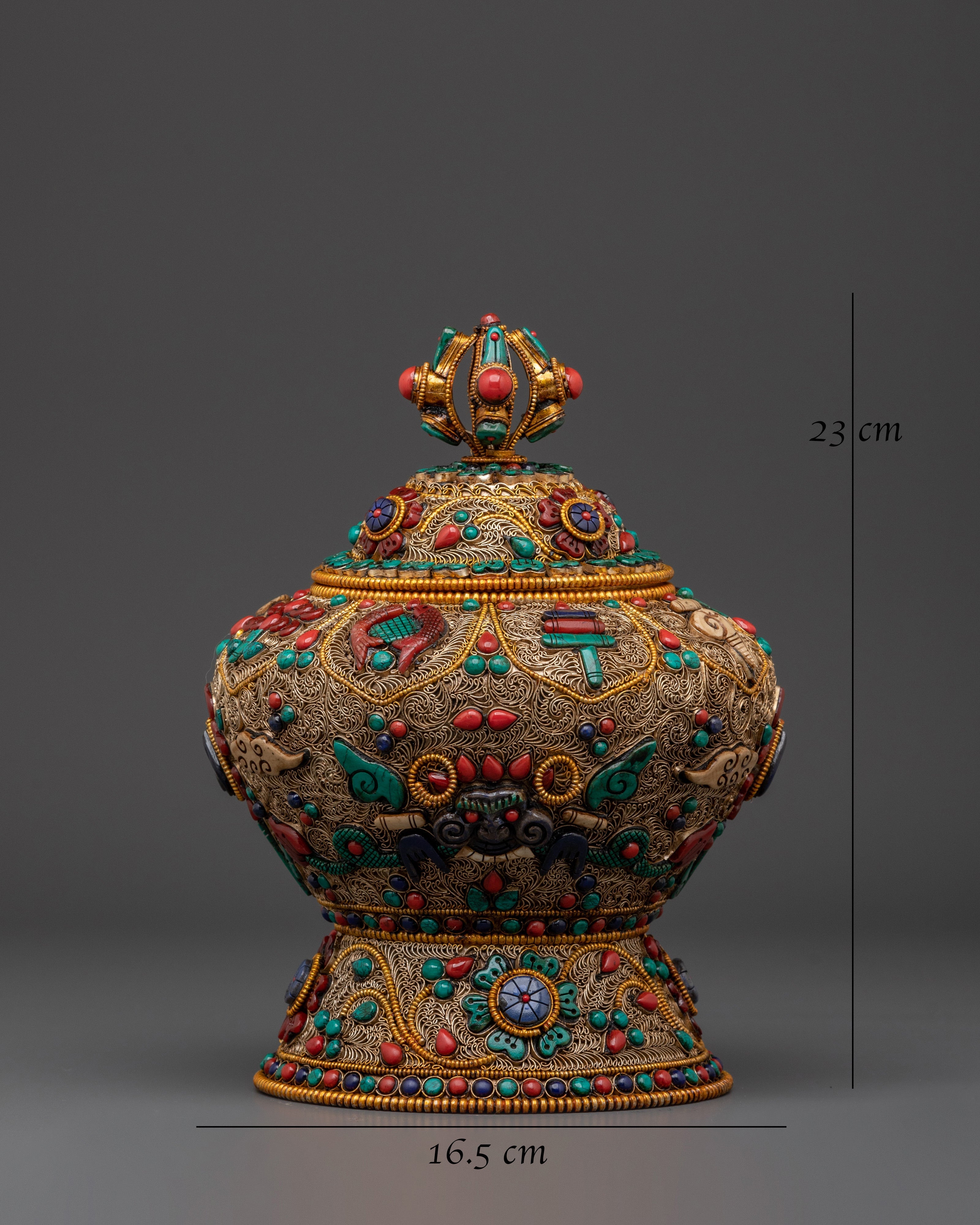 Decorative Dhupur Rice Pot | Spiritual Rice Pot