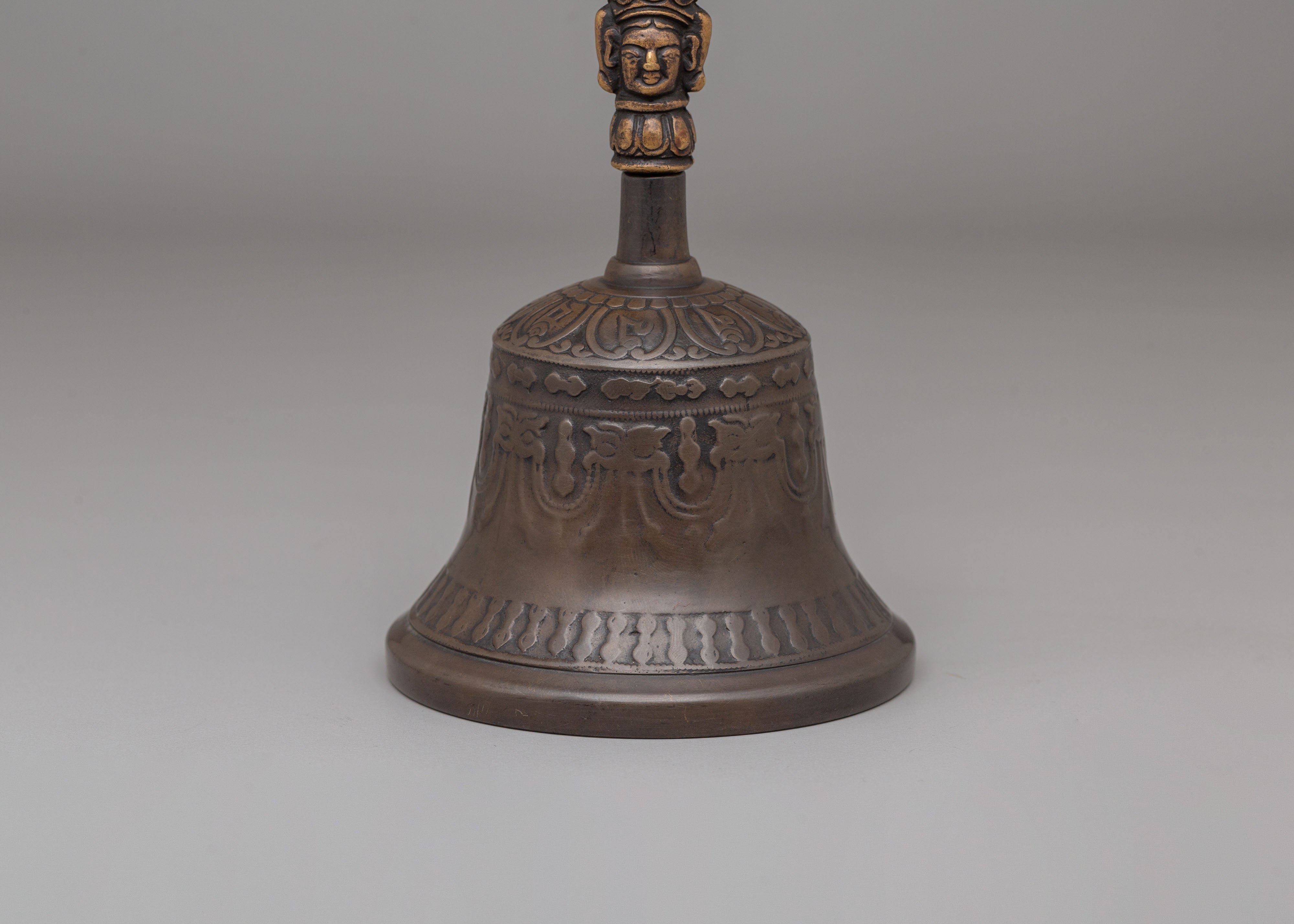 Himalayan Vajra and Bell Set for Ritual | Bronze Buddhist Ritual Tools