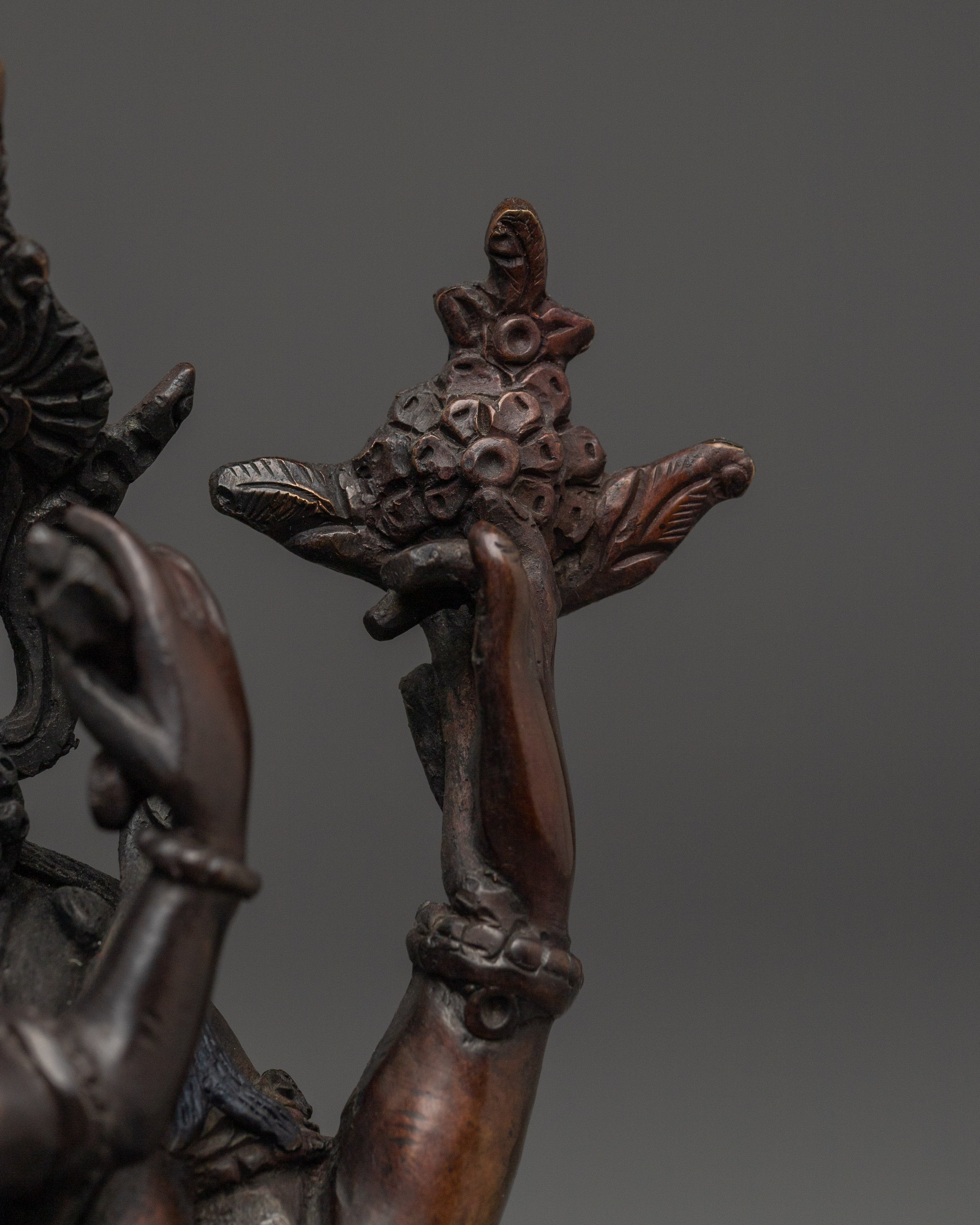 Handcrafted Buddhist Statue of Chenrezig With Consort | Healer in Tibetan Buddhism