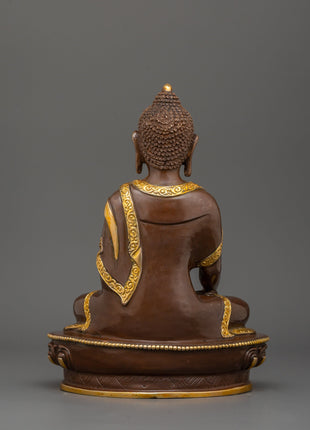 Shakyamuni Buddha Oxidized Copper Statue | The Enlightened One