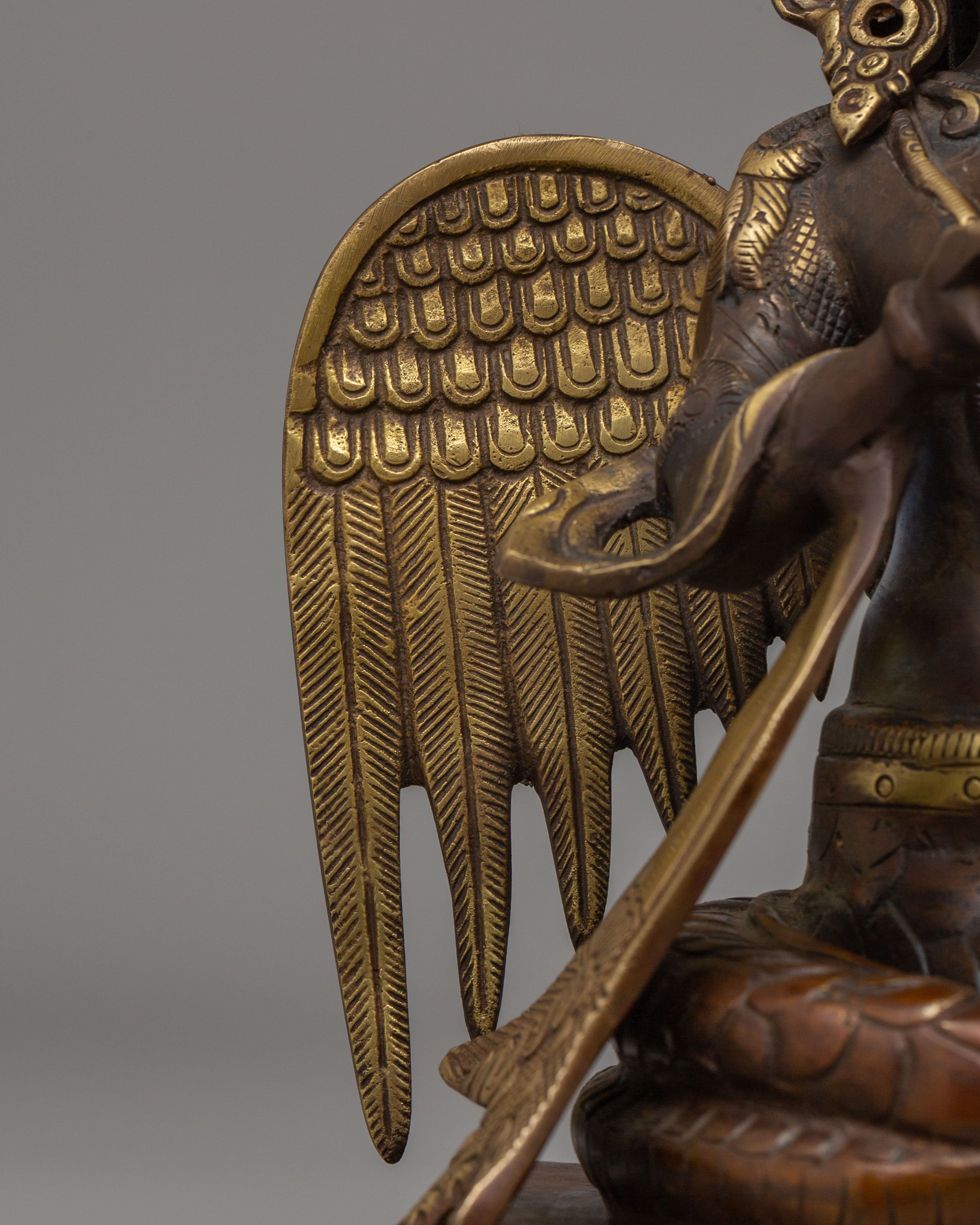 Traditional Nagkanya Statue | Handmade Brass Snake Goddess Figurine