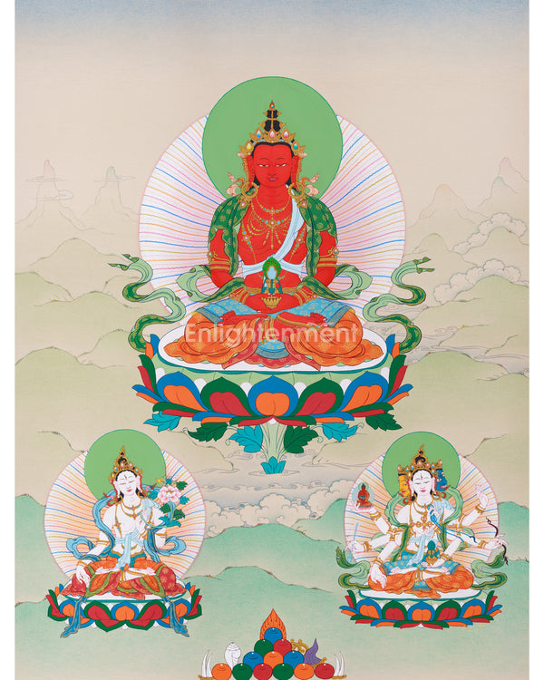 amitayus-with-white-tara-and-namgyalma-painting
