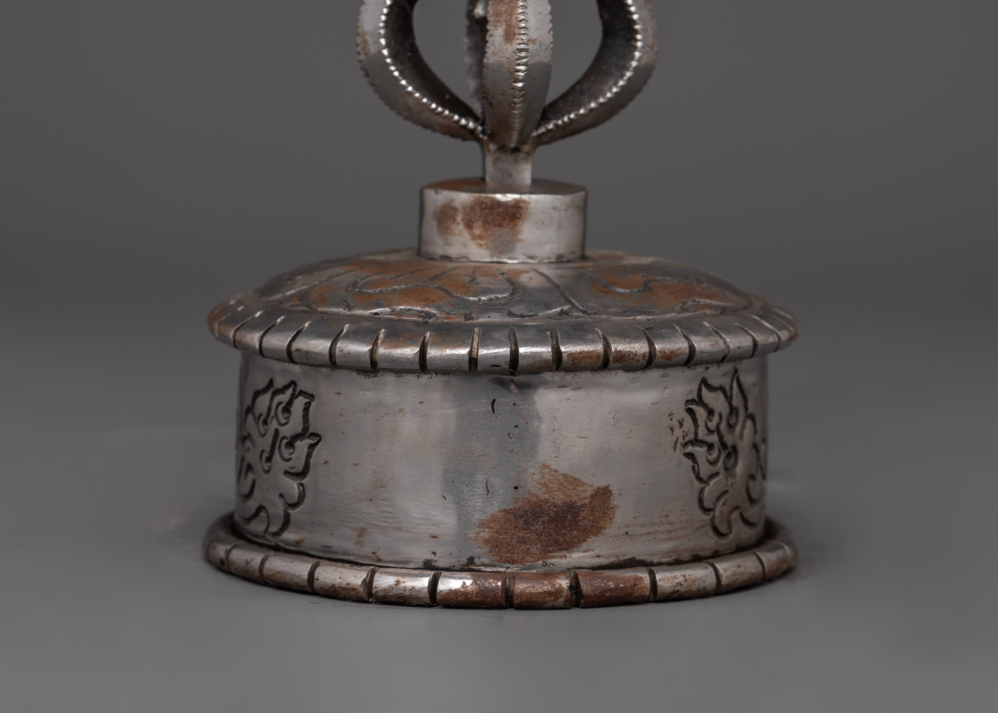 Dragon-Head Ritual Sword with Stand | Handcrafted Iron Blade