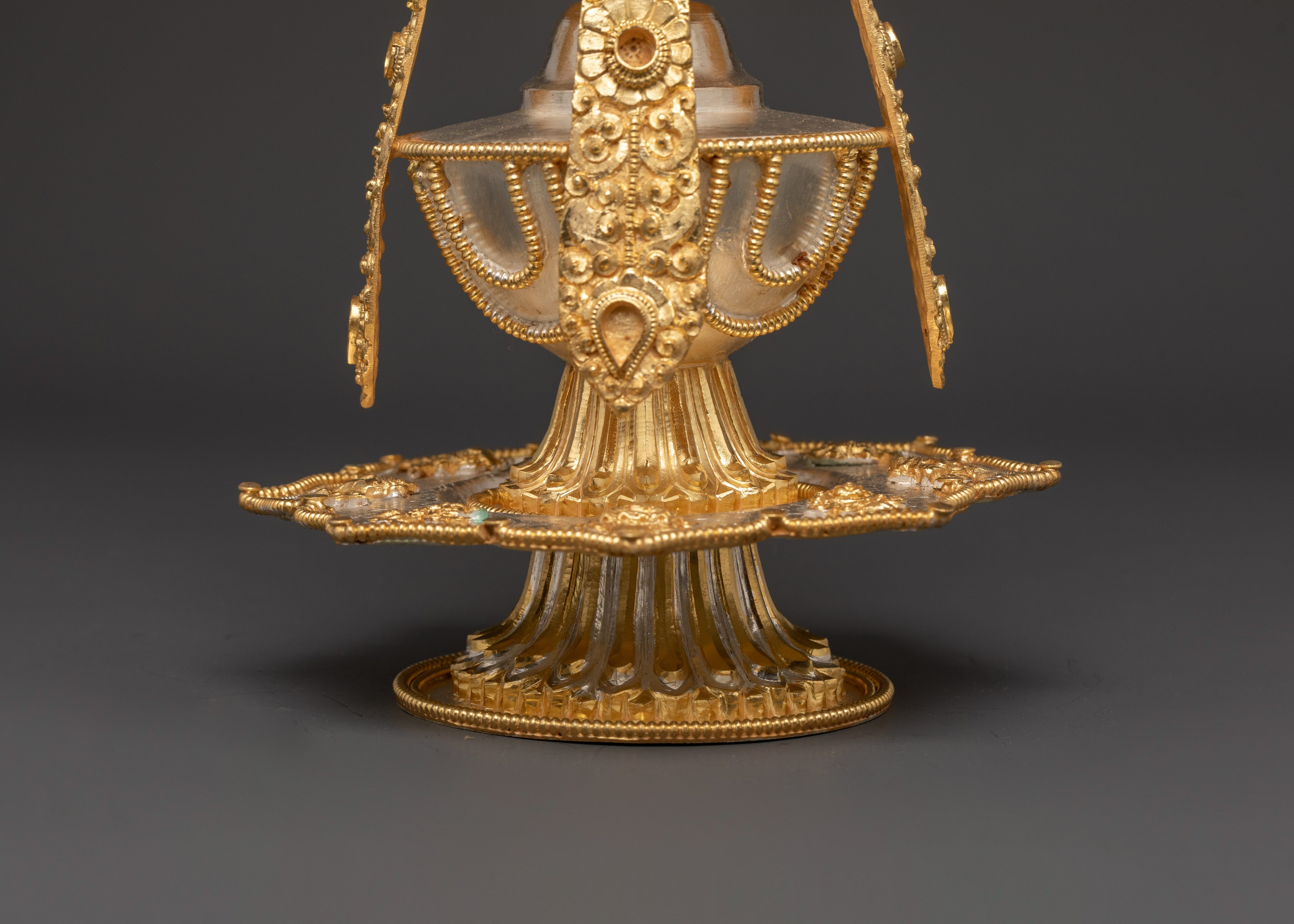 Traditional Copper Body Life Vase | Handcrafted Gold Plated Spiritual Vessel