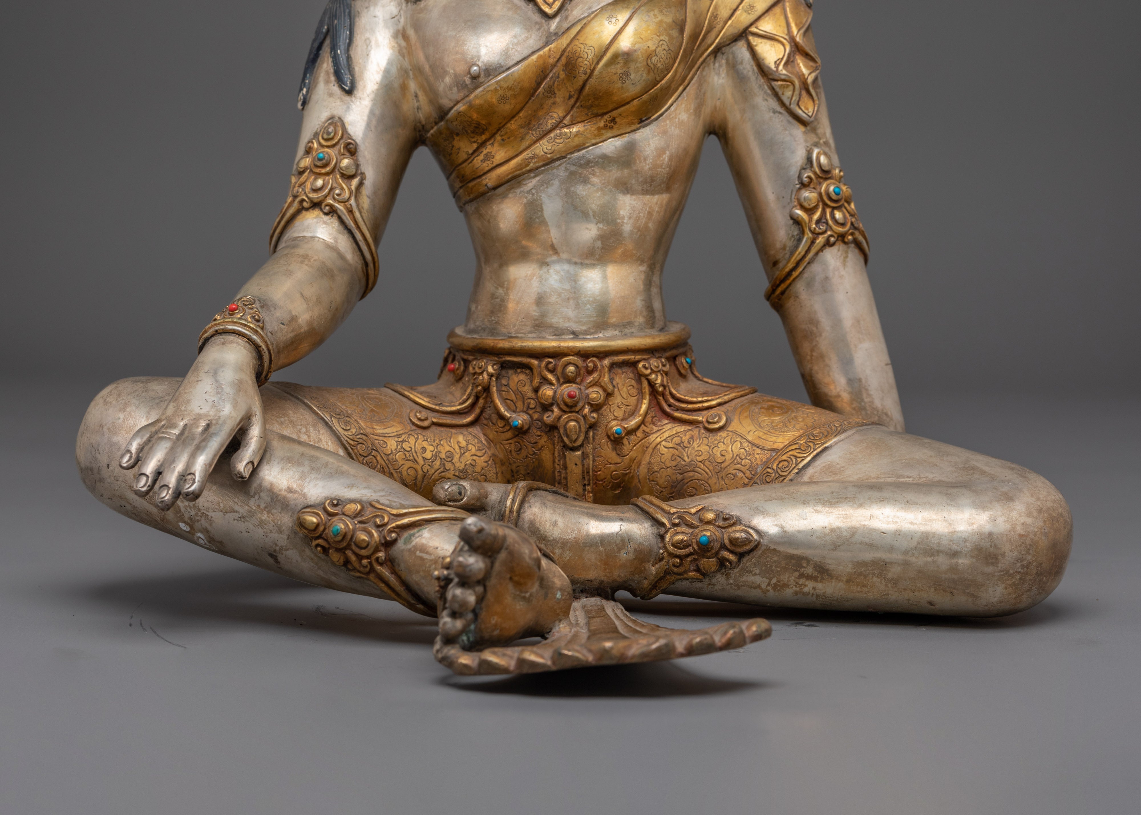 Parvati Copper Gold Plated Statue | Gold & Silver Plating