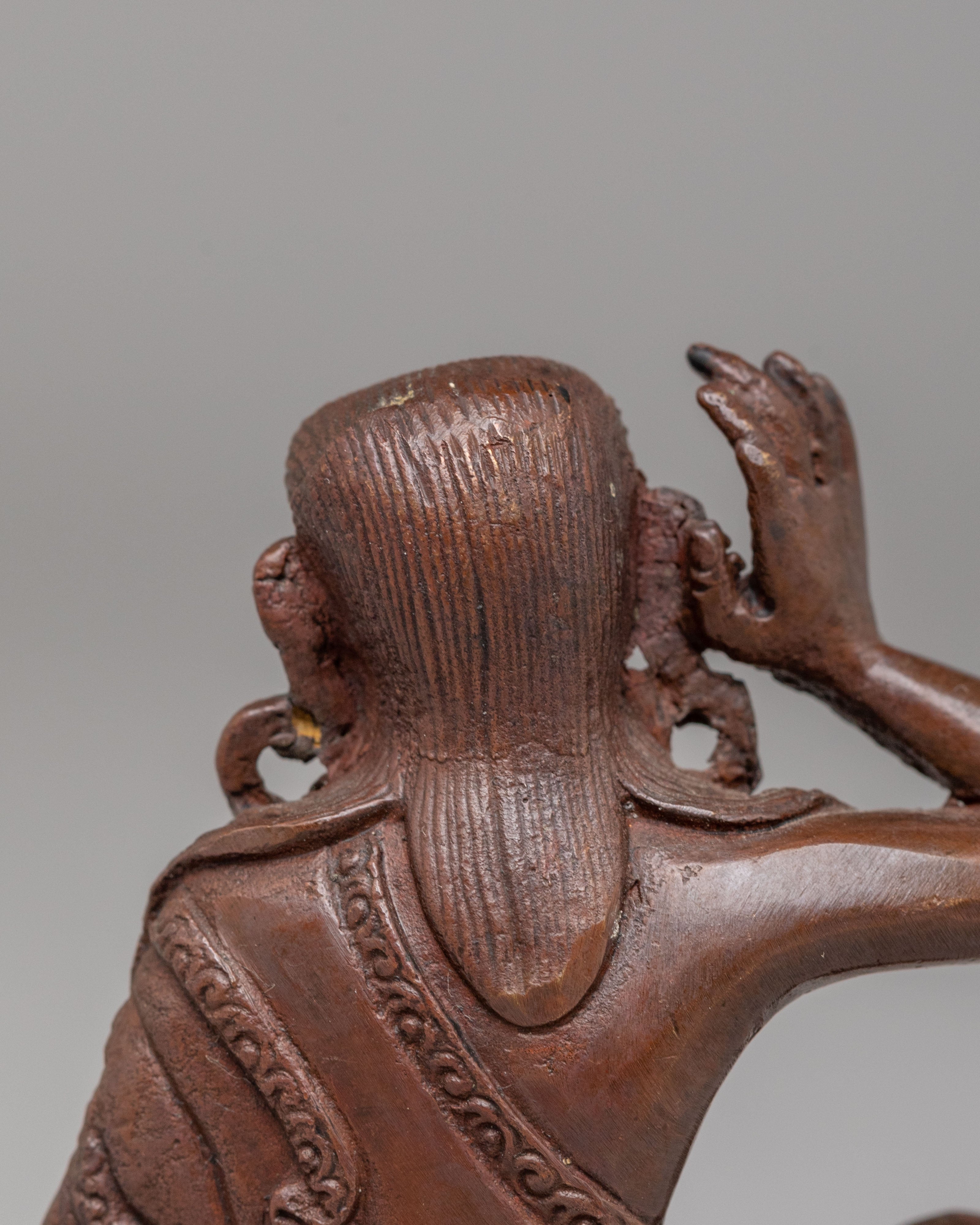 Himalayan Milarepa Sculpture | Spiritual Decor for Meditation