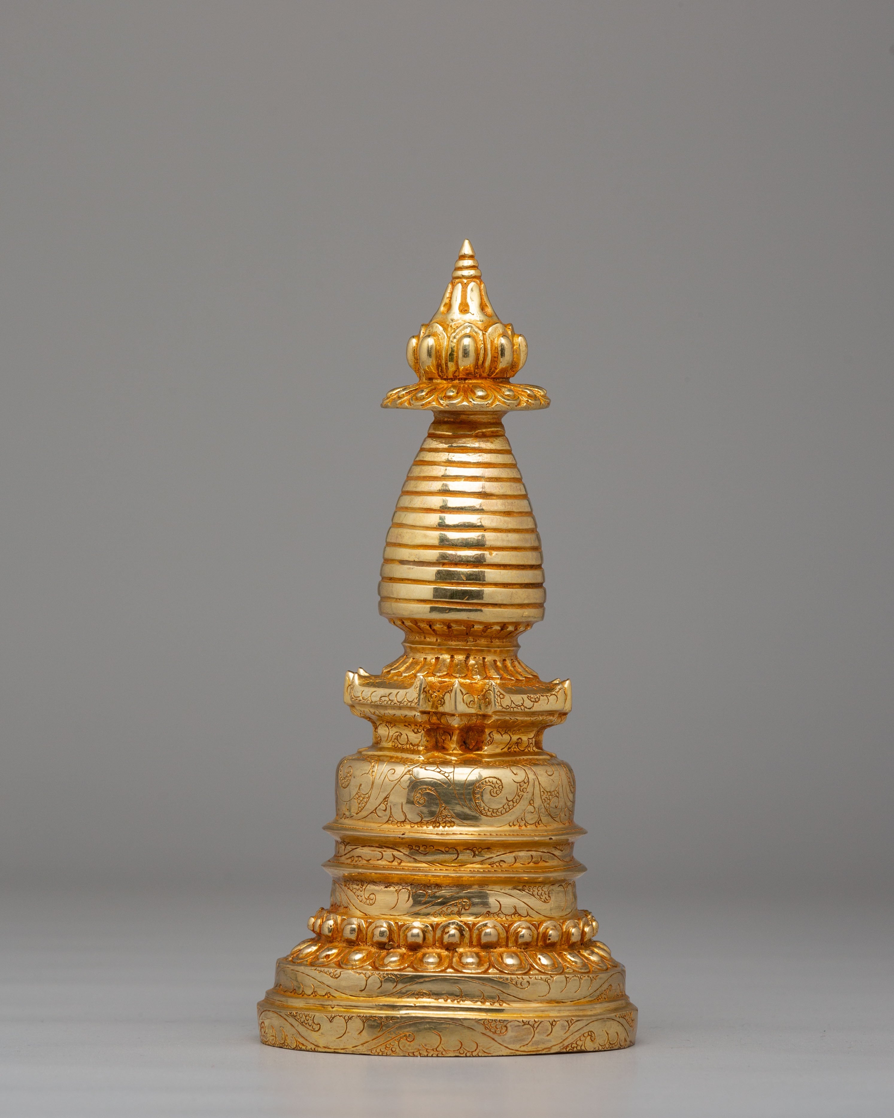 Handmade Kadampa Stupa | Sacred Tibetan Art for Meditation