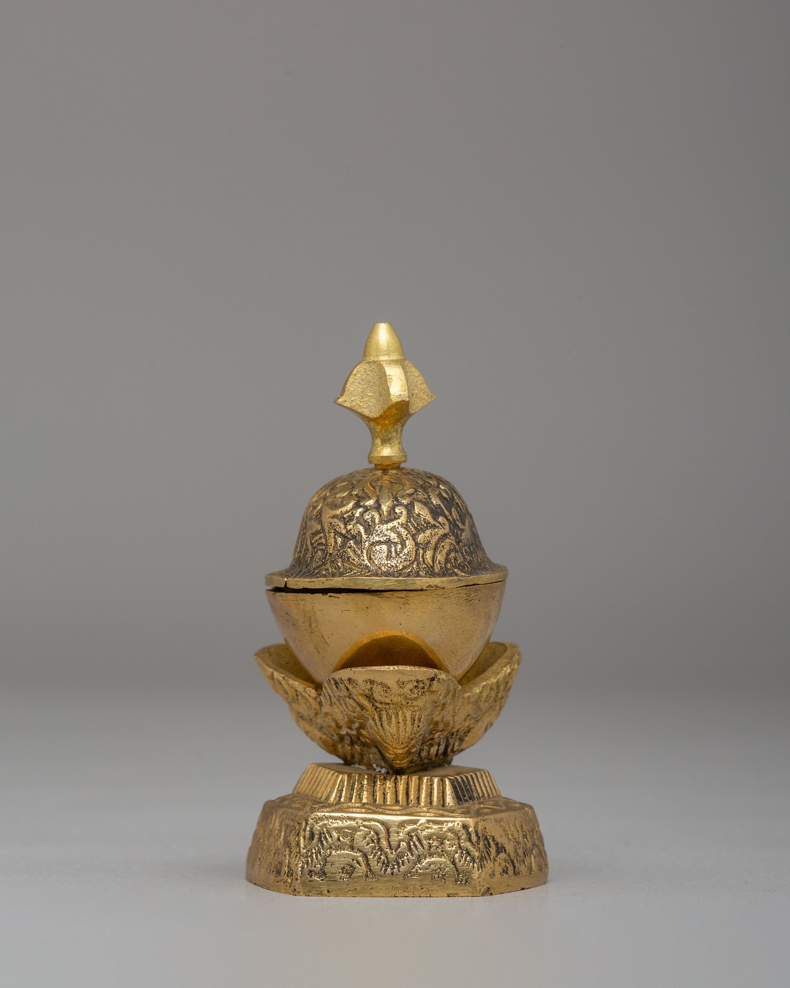 Sacred Buddhist Kapala Set for Altar | Ritual Offering Vessels