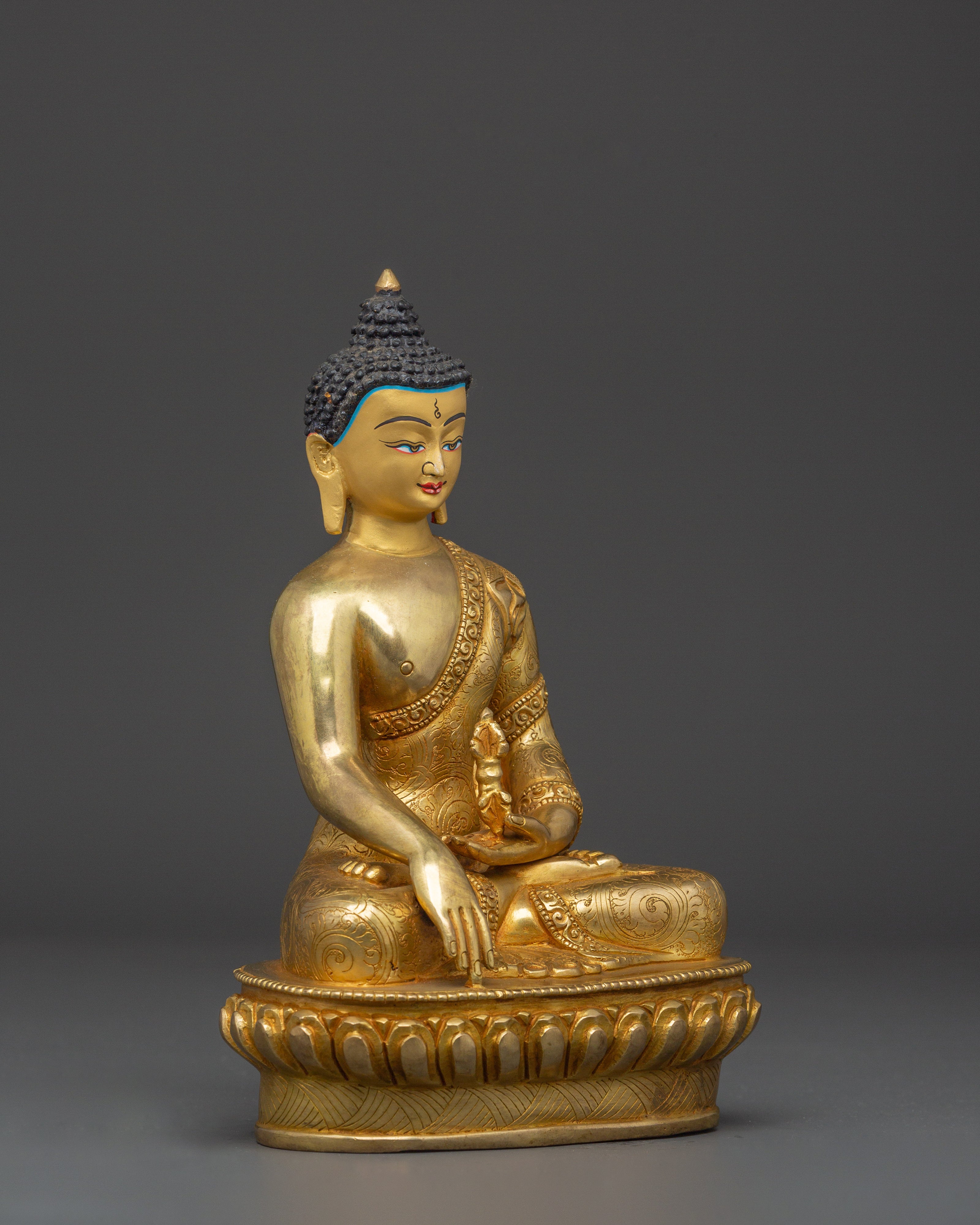 Mitrupa Buddha Figurine | Copper Body with Gold Plating