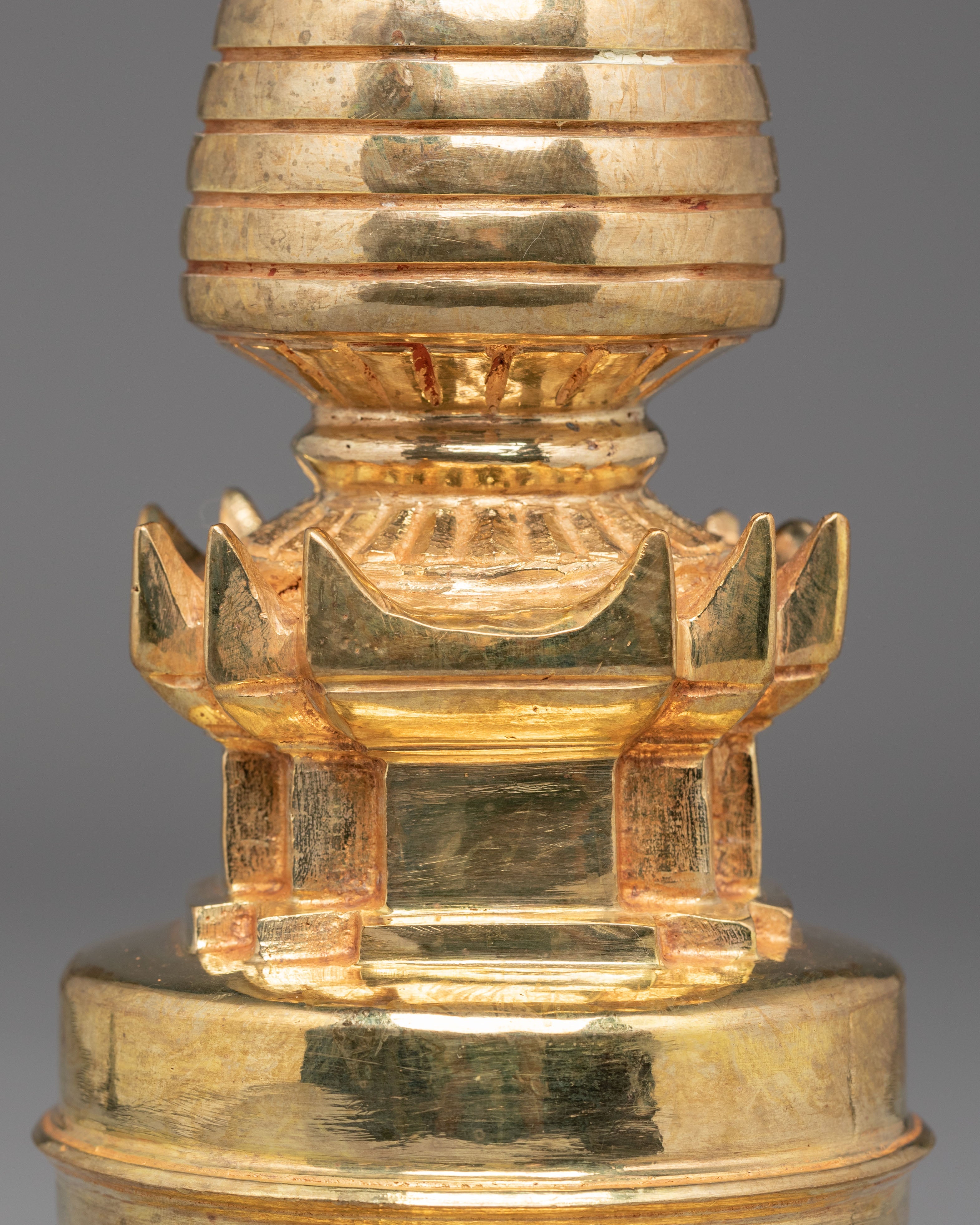Handcrafted Tibetan Scared Stupa | Path to Enlightenment & Wisdom