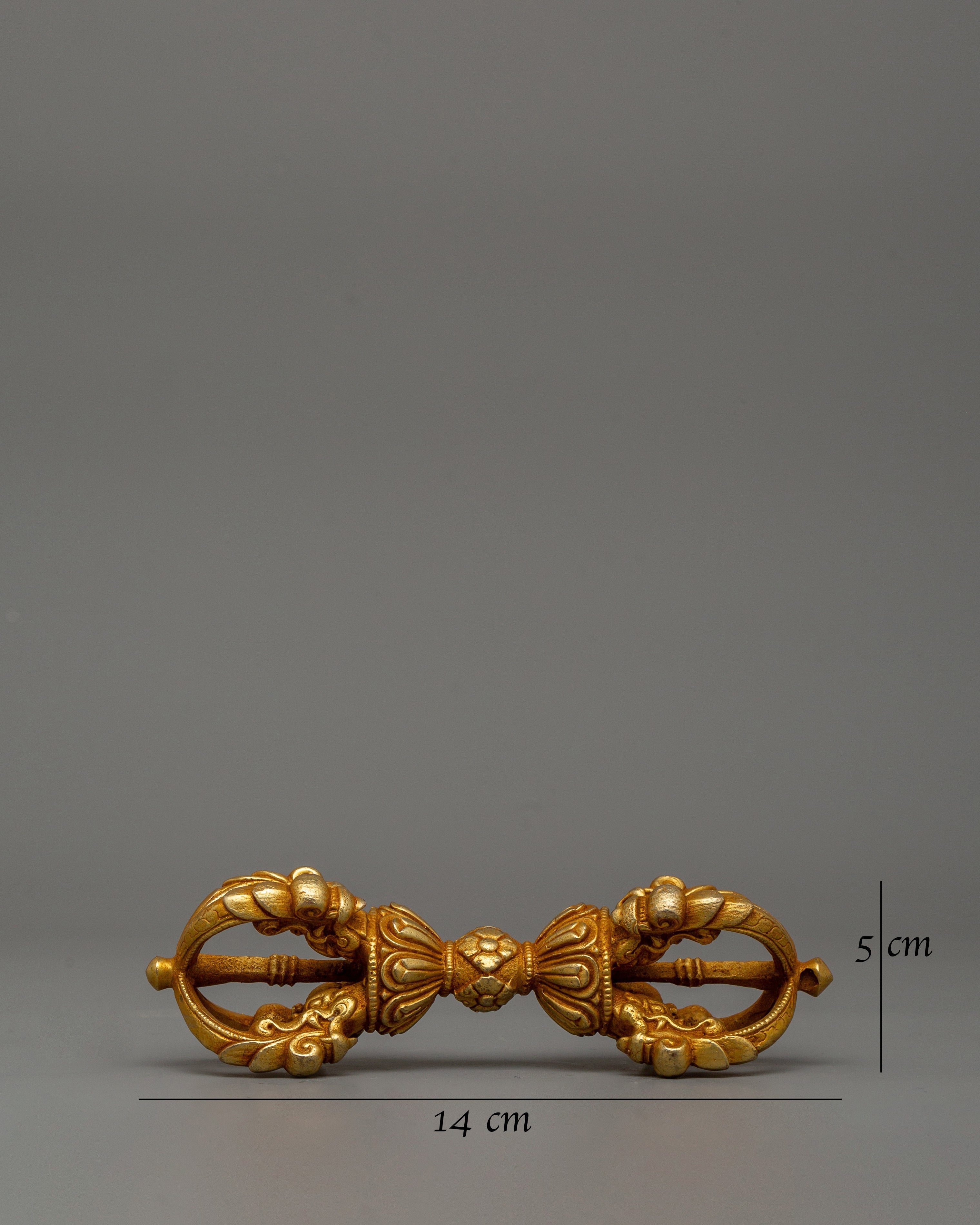 Gold-Plated Vajra Dorje | Tibetan Buddhist Ritual Tool