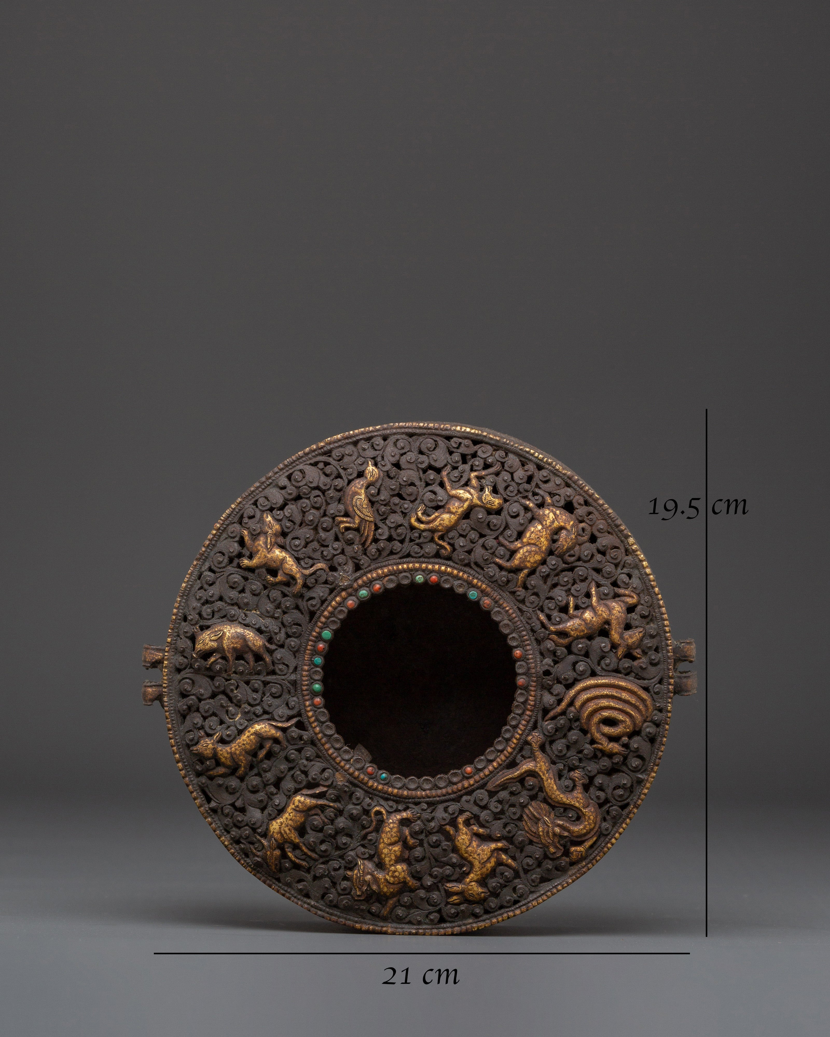 Tibetan Ghau Box with Loh | Sacred Ritual Box