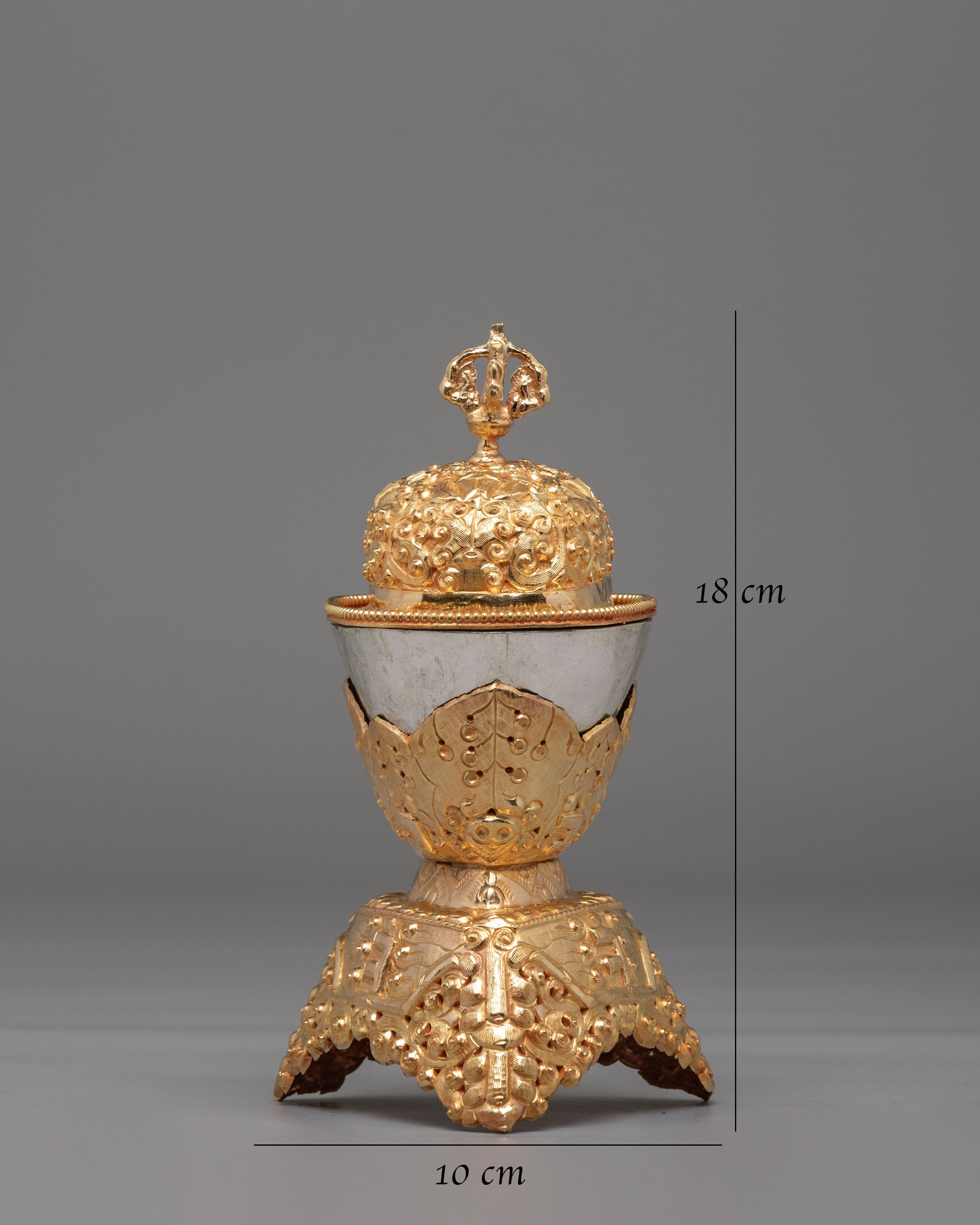 Ceremonial Ritual Kapala Set | Sacred Offering Vessels