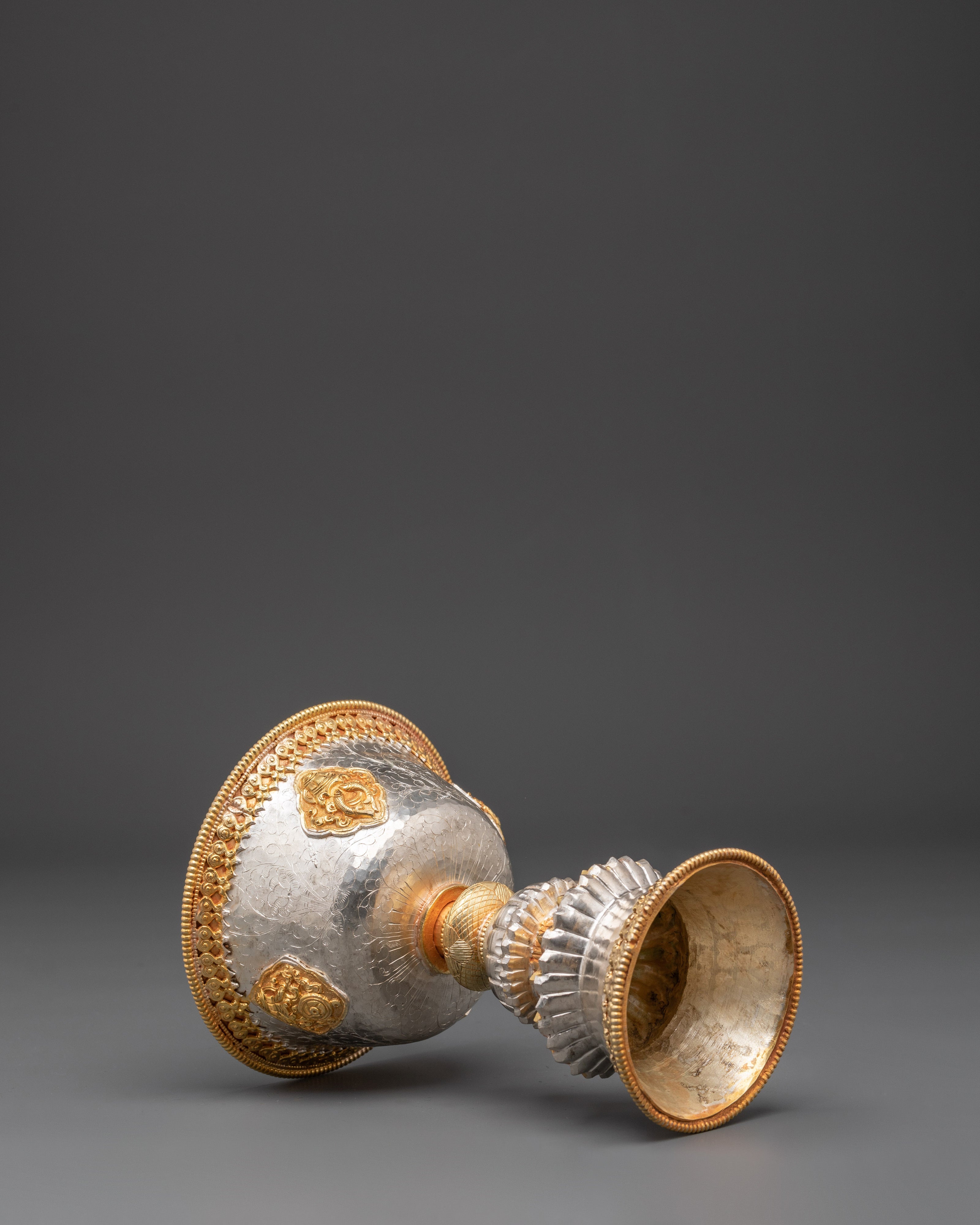 Tibetan Butter Lamp Set | Buddhist Offering Lamps for Ritual Use