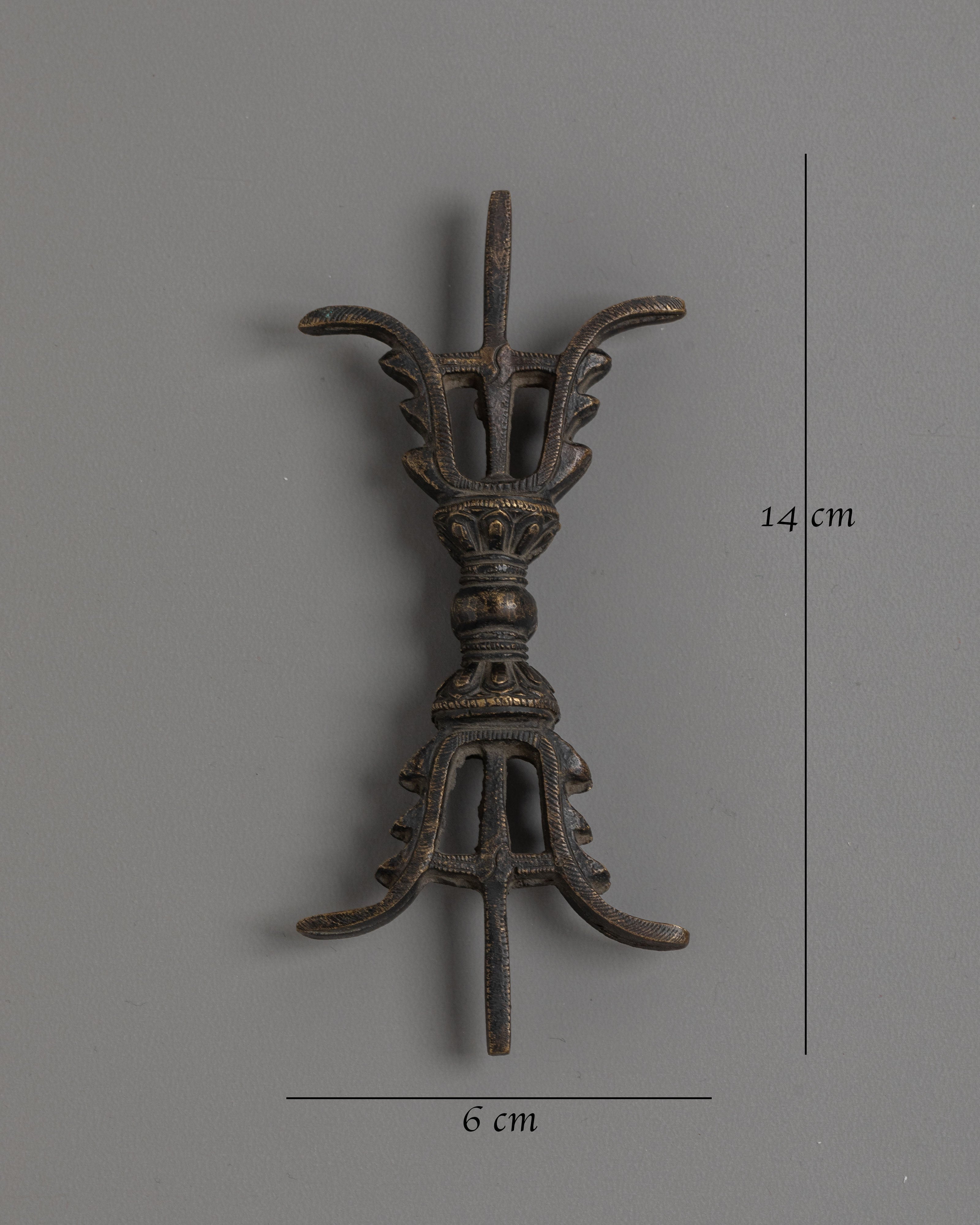 Sacred Tantric Meditation Vajra | Brass Tibetan Buddhist Ritual Dorje