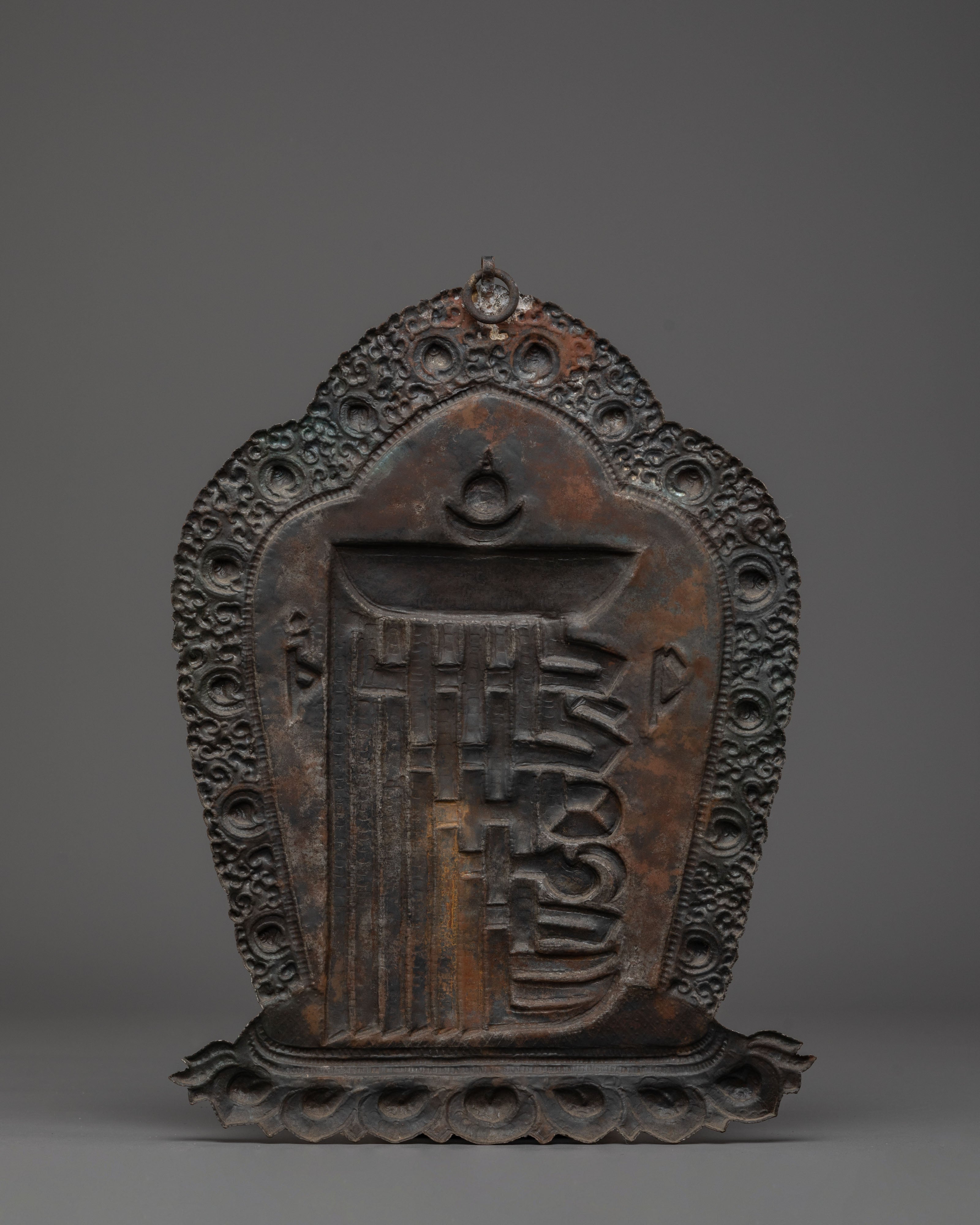 Iron Kala Chakra Wall Hanging | Buddhist Art for Spiritual Connection