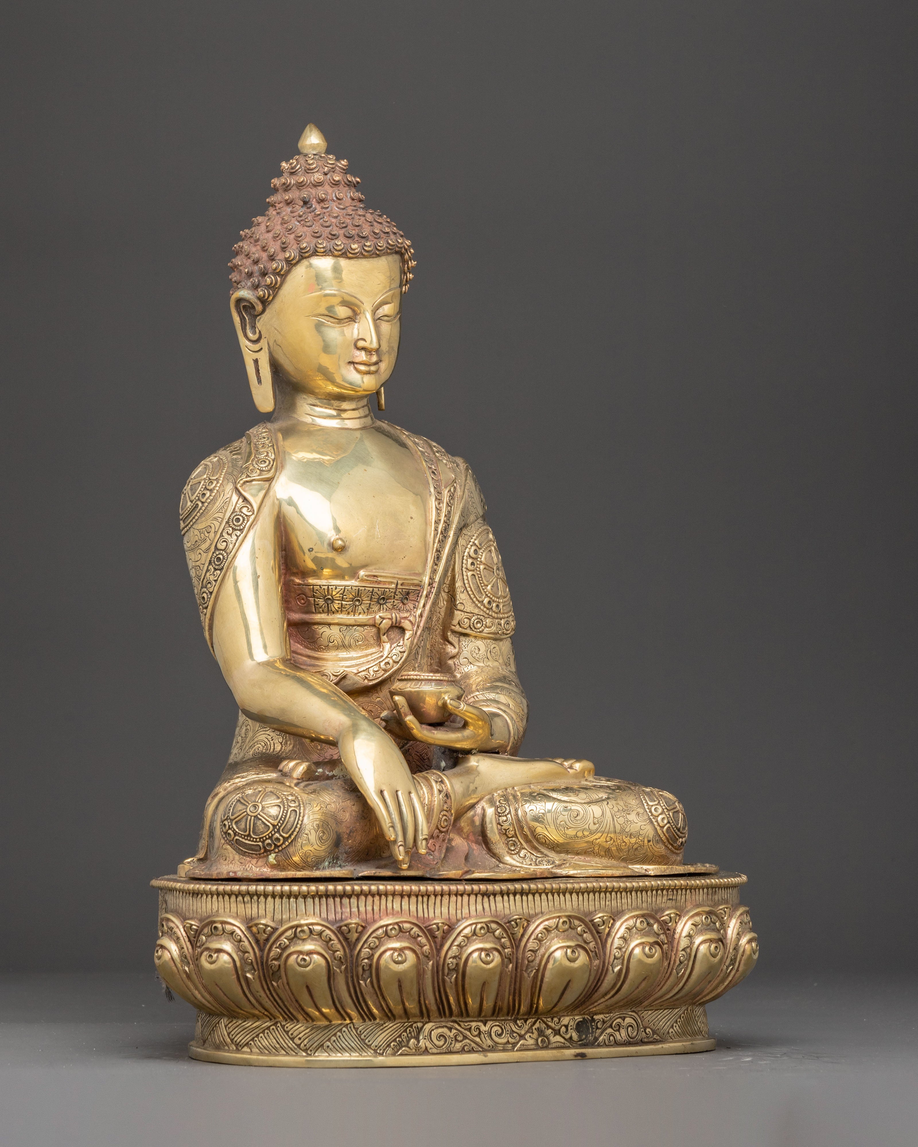 Tibetan Three Buddha Statue Set | Medicine Buddha, Shakyamuni Buddha & Amitabha Buddha