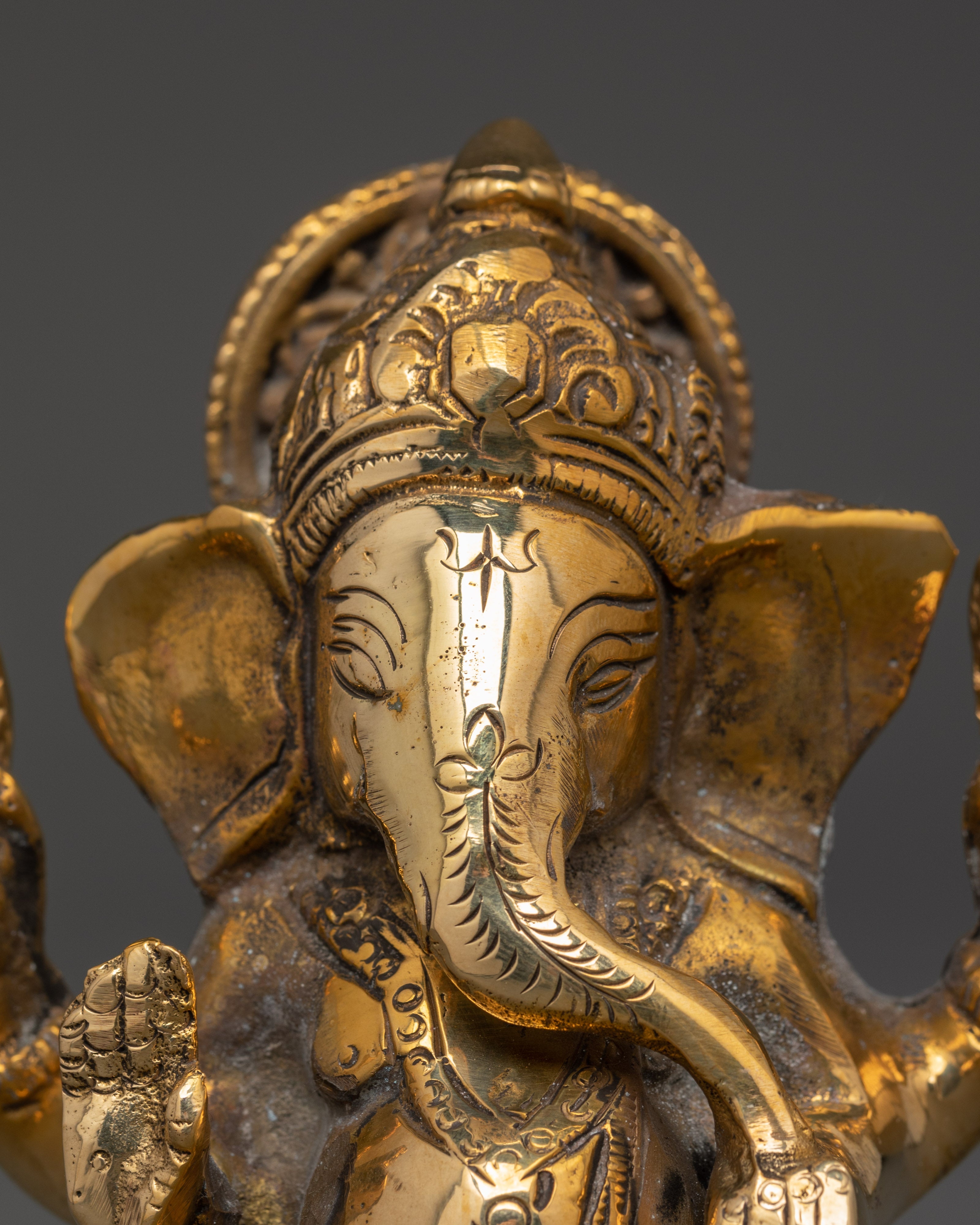 Handcrafted Brass Statue of Ganesh | Emblem of Prosperity