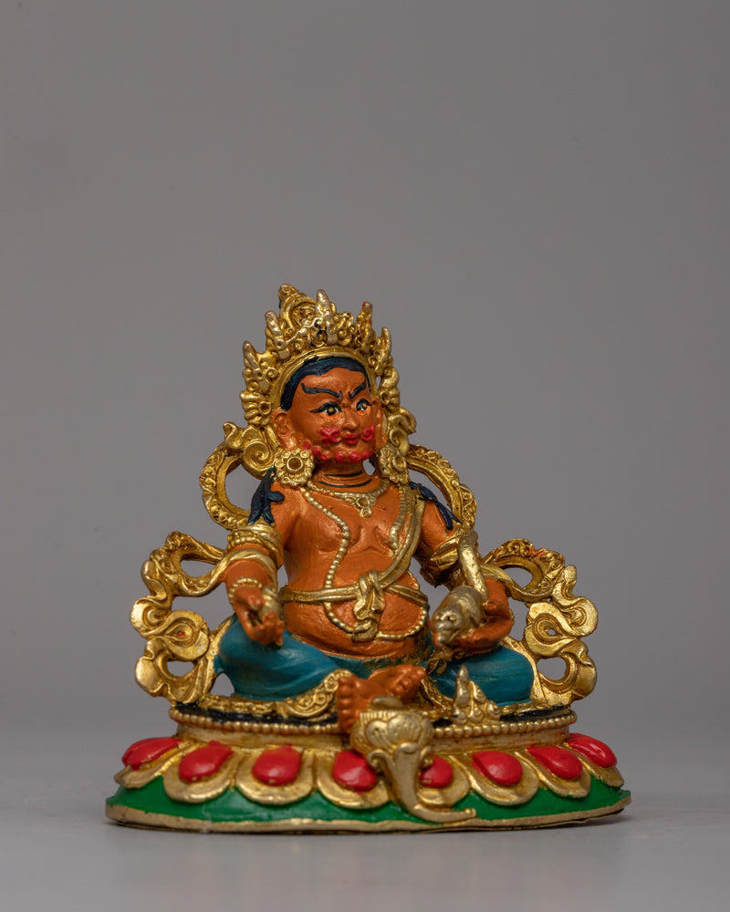 Buddhist Wealth Dzambala Statue | Traditionally Handcarved Figure