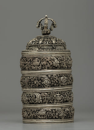 Silver-Plated Rice Pot Box