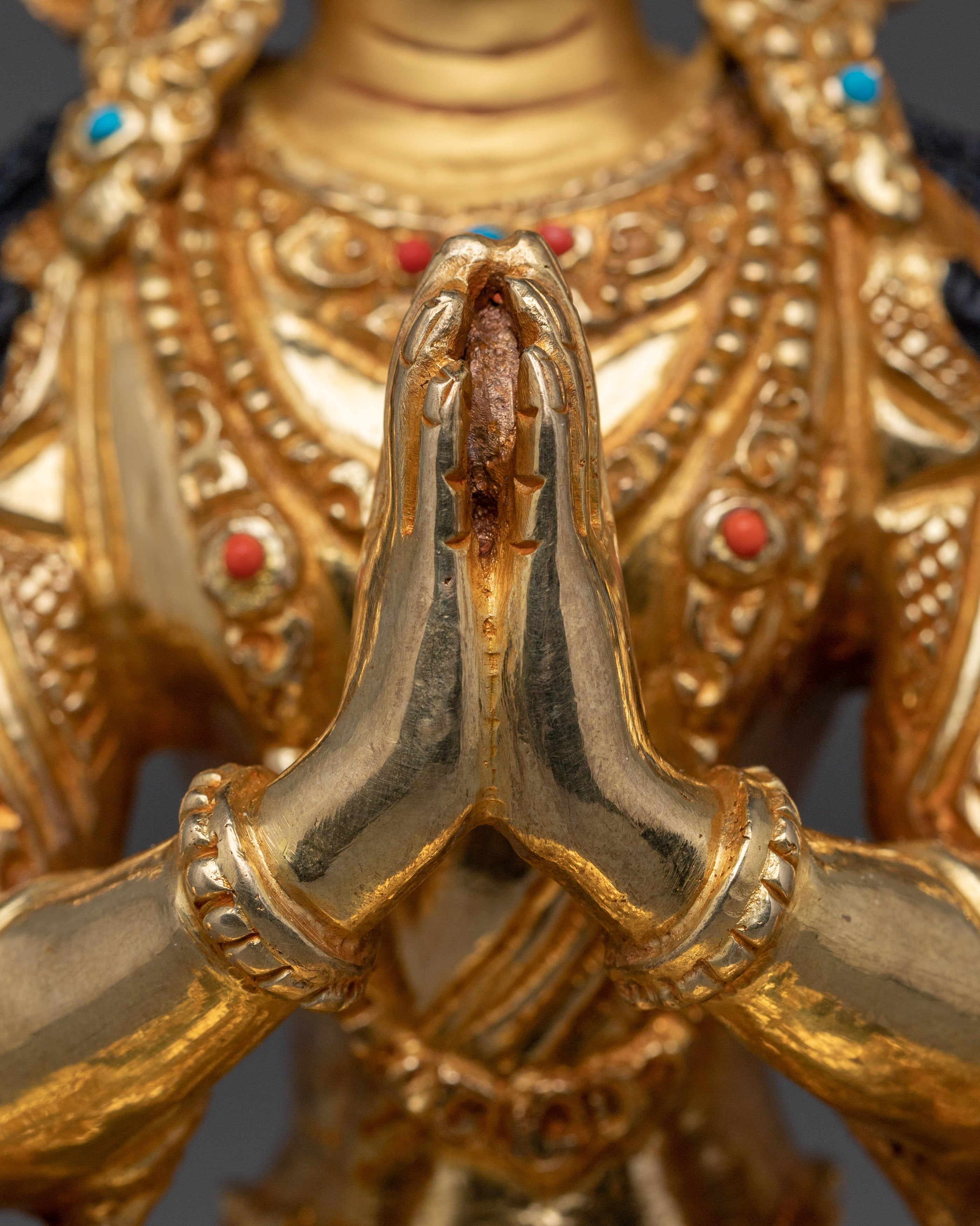 Compassion Lord Chenrezig Statue | Avalokiteshvara Serene Figurine