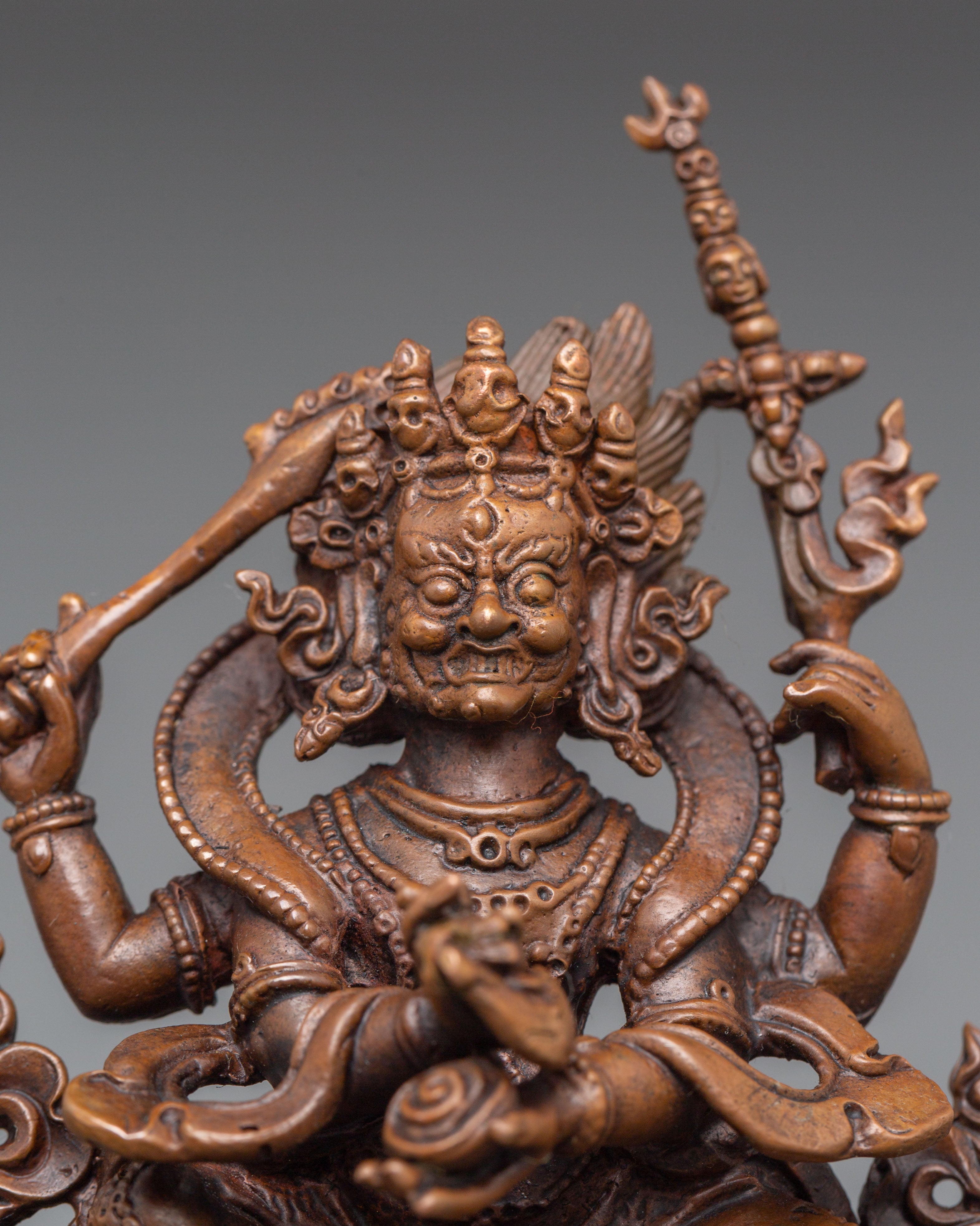 Wrathful Deity 4 Armed Mahakala | Deity of Compassion and Power
