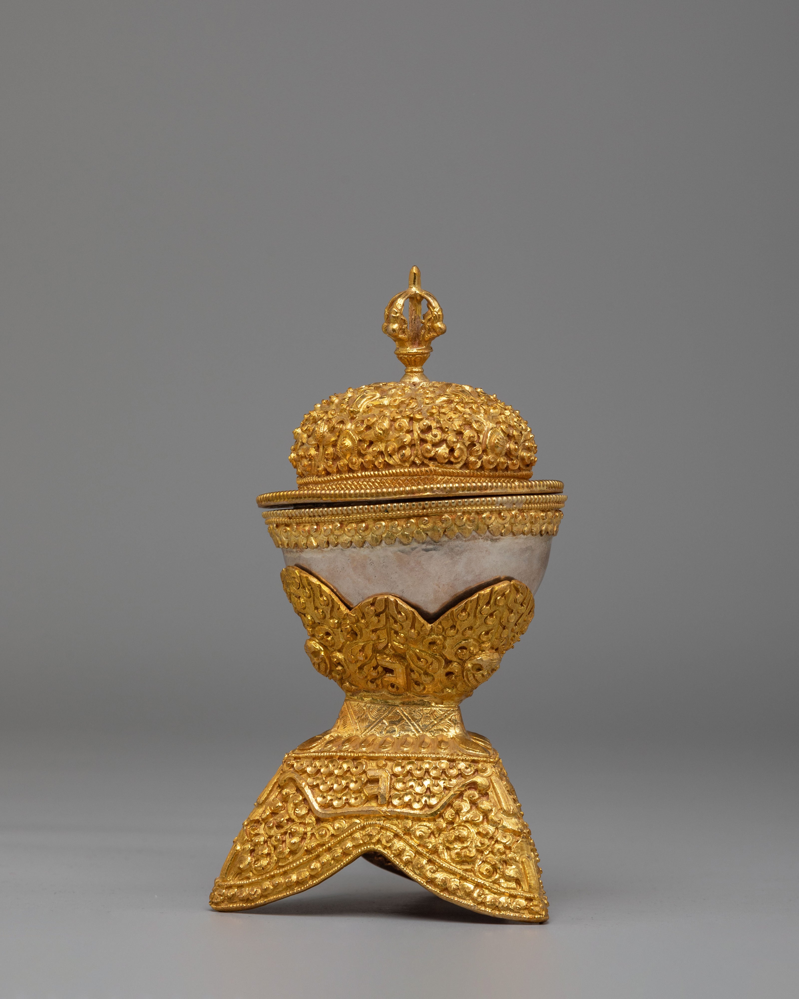 Himalayan Sacred Offering Kapala | Handcrafted Ritual Vessel