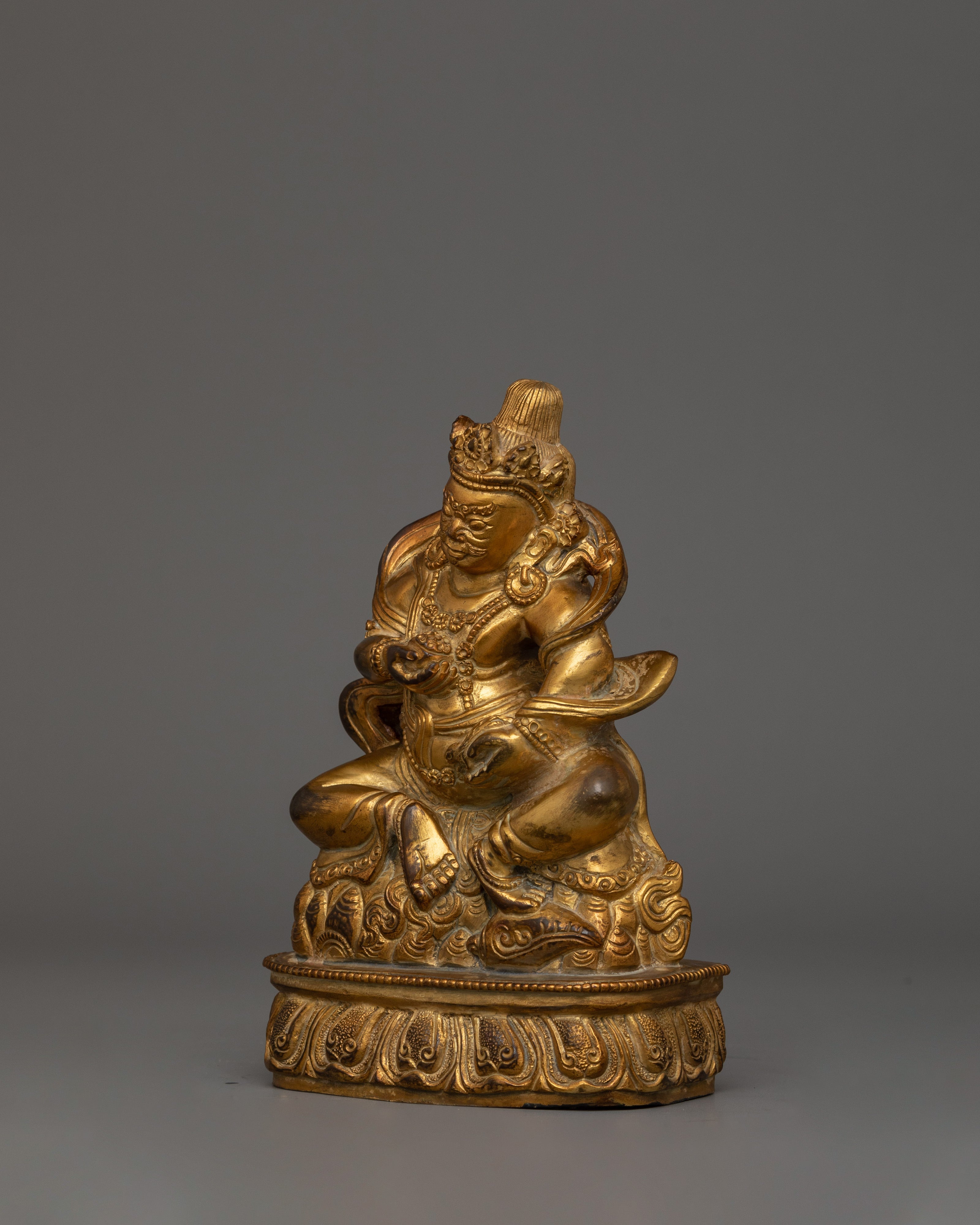 Handmade Statue of Dzambhala Deity | The Wealth Deity of Prosperity and Abundance