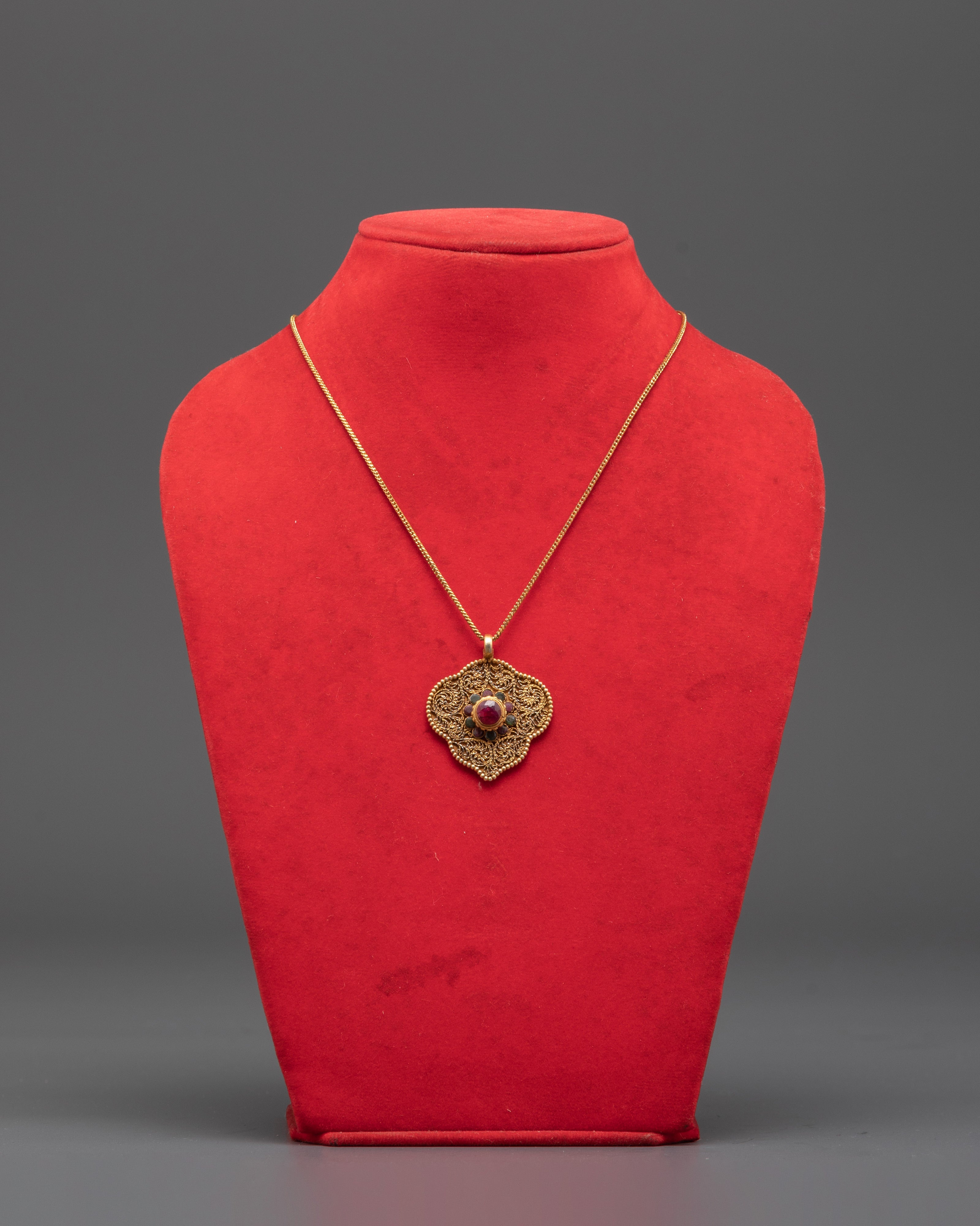 Gold Plated Leaf Locket